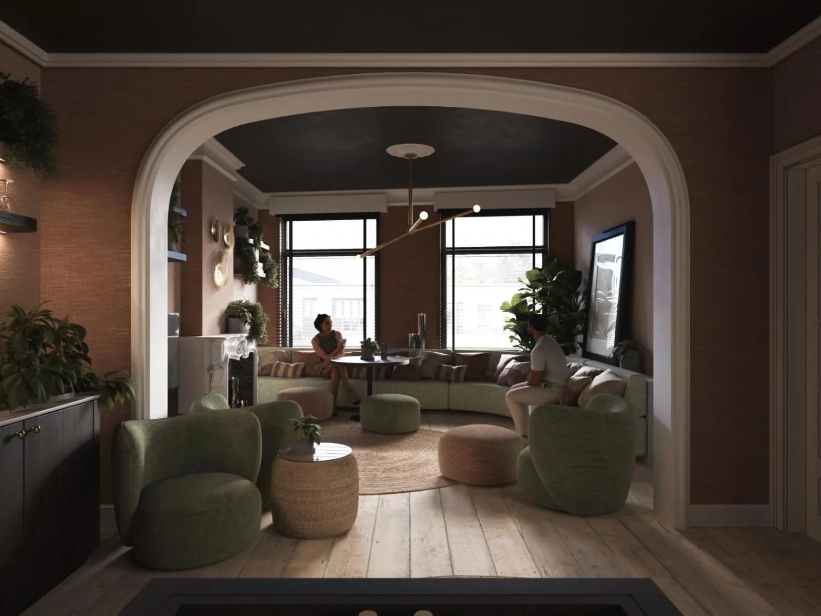 Communal lounge/ TV room in B&B Herenhuis