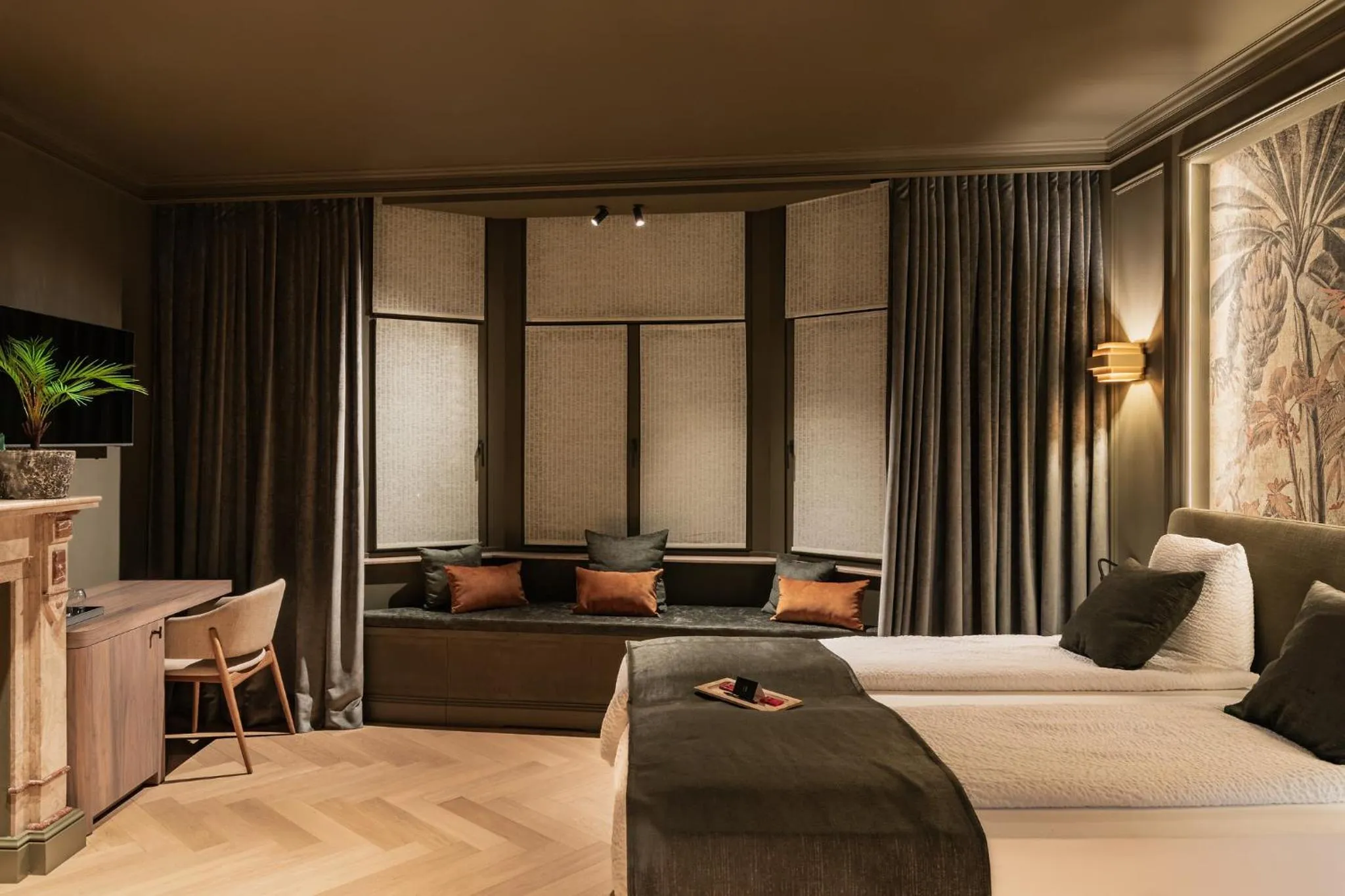 View (from property/room), Bed in B&B Herenhuis