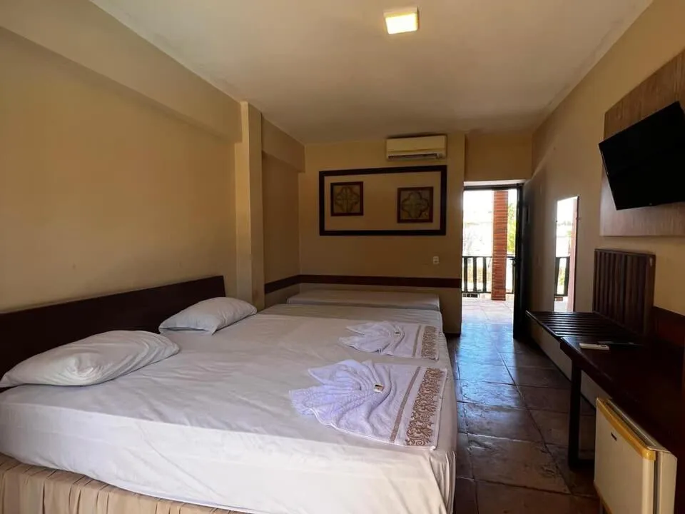 Bed in Porto Futuro Hotel