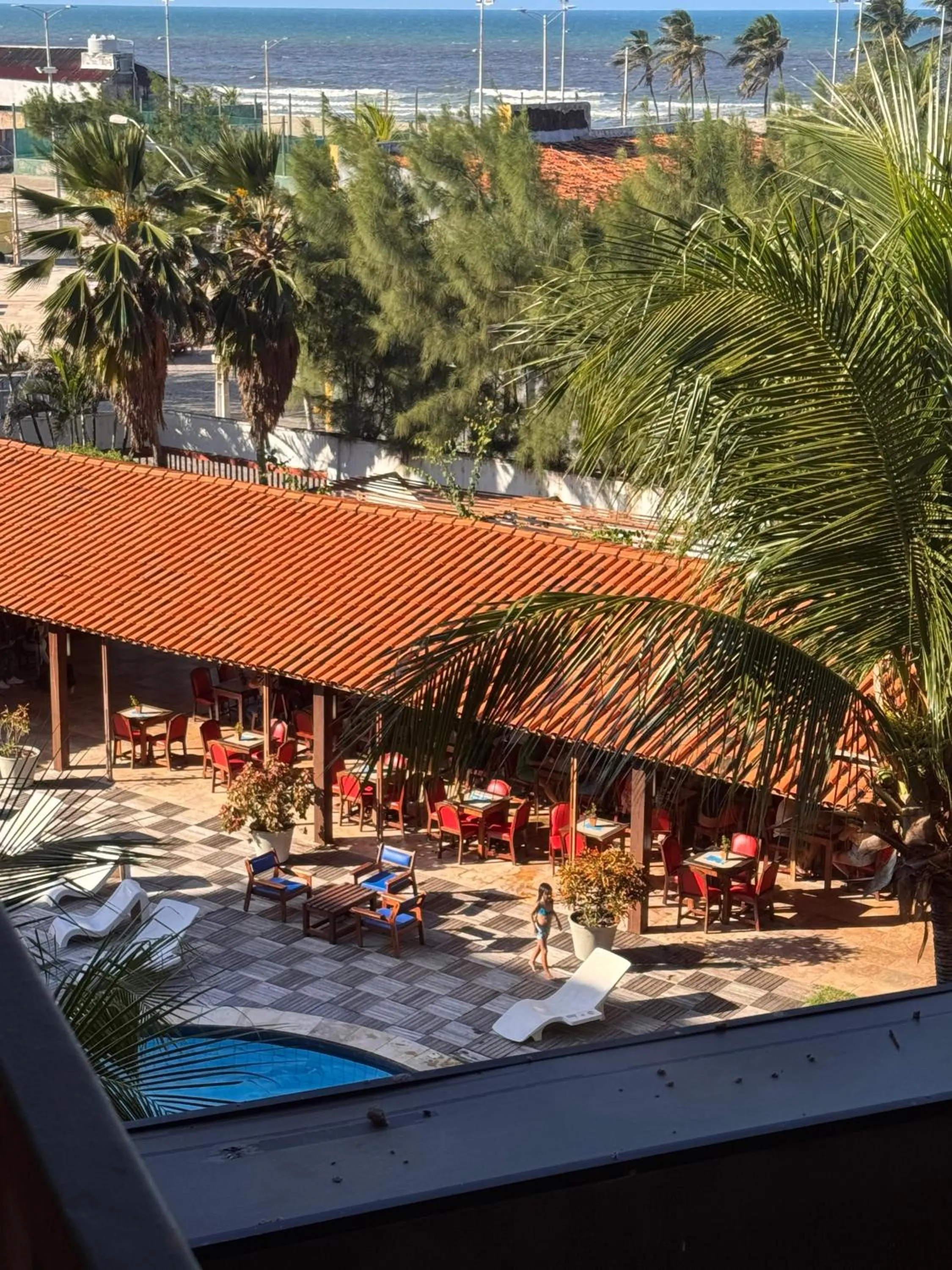 Pool view in Porto Futuro Hotel