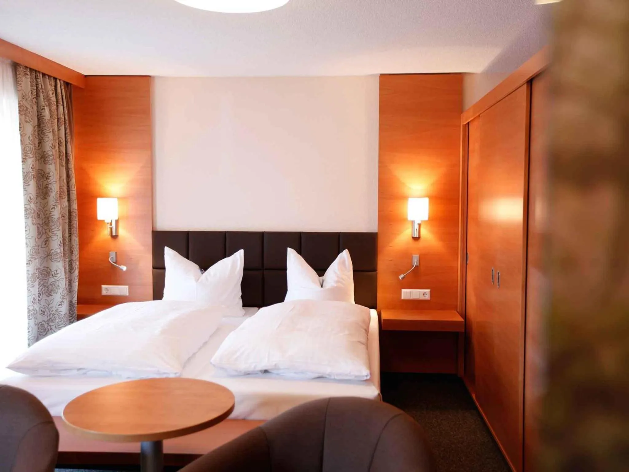 Decorative detail, Bed in Hotel Neckartal