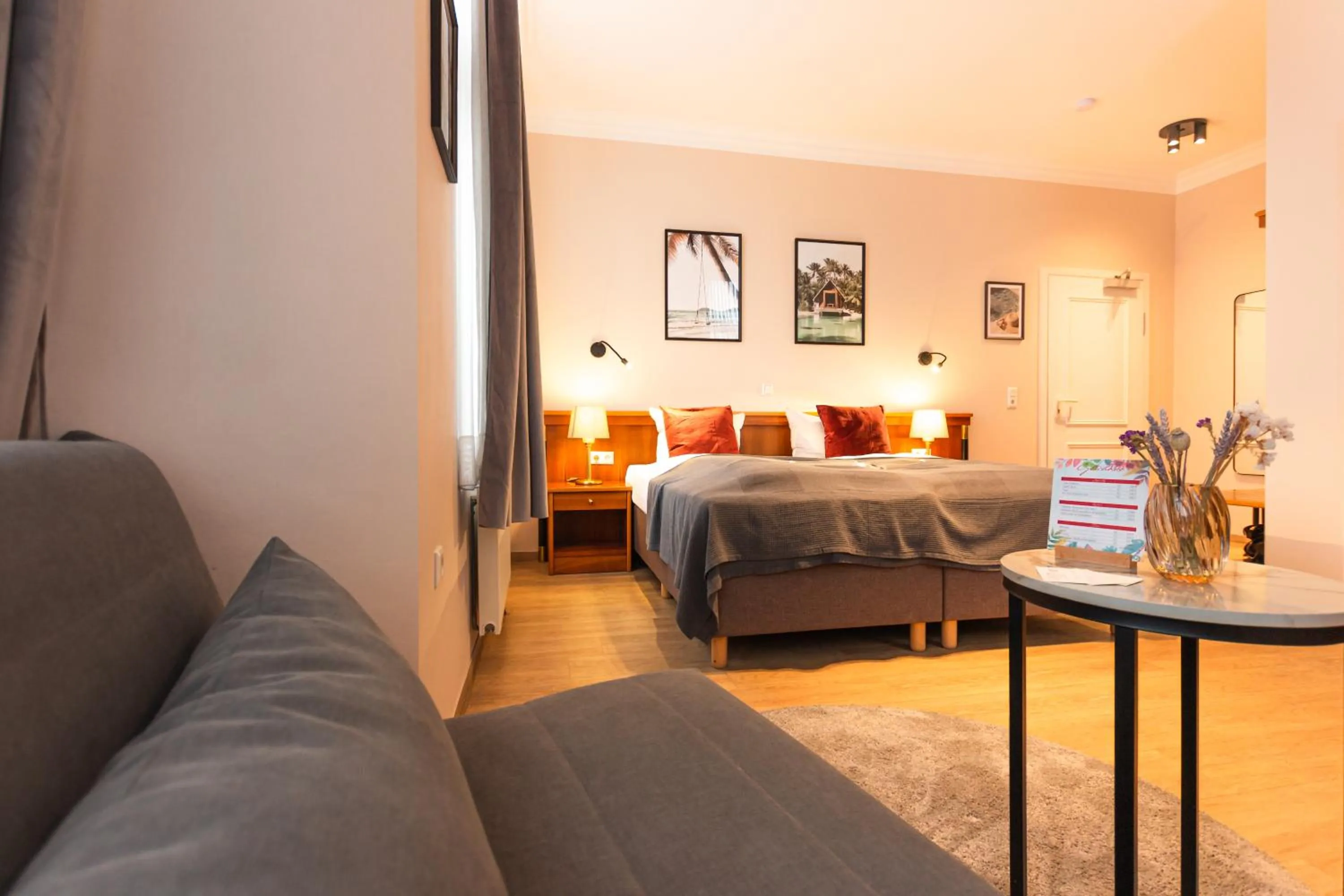 Photo of the whole room, Bed in Hotel Restaurant Am Park