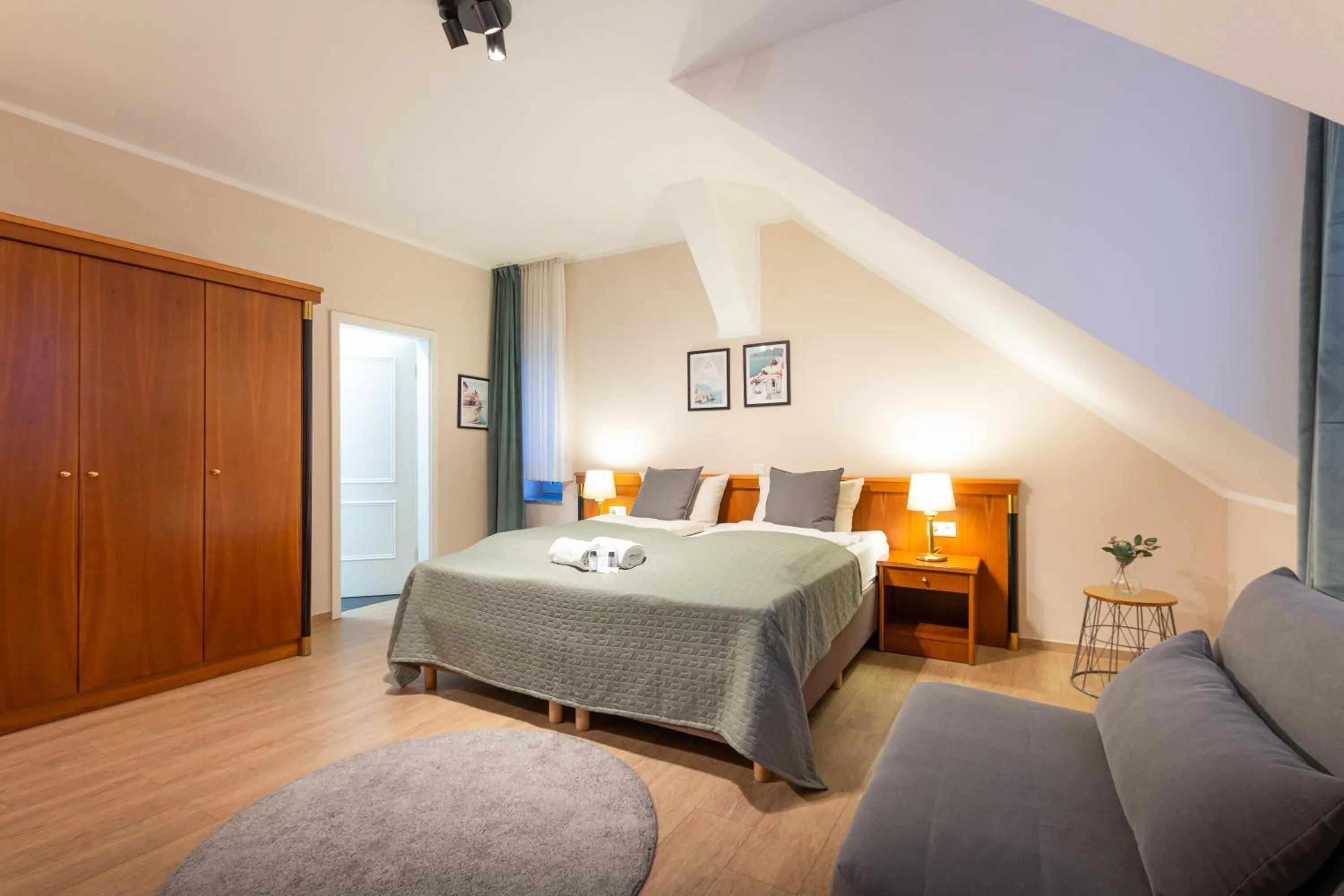 Photo of the whole room, Bed in Hotel Restaurant Am Park