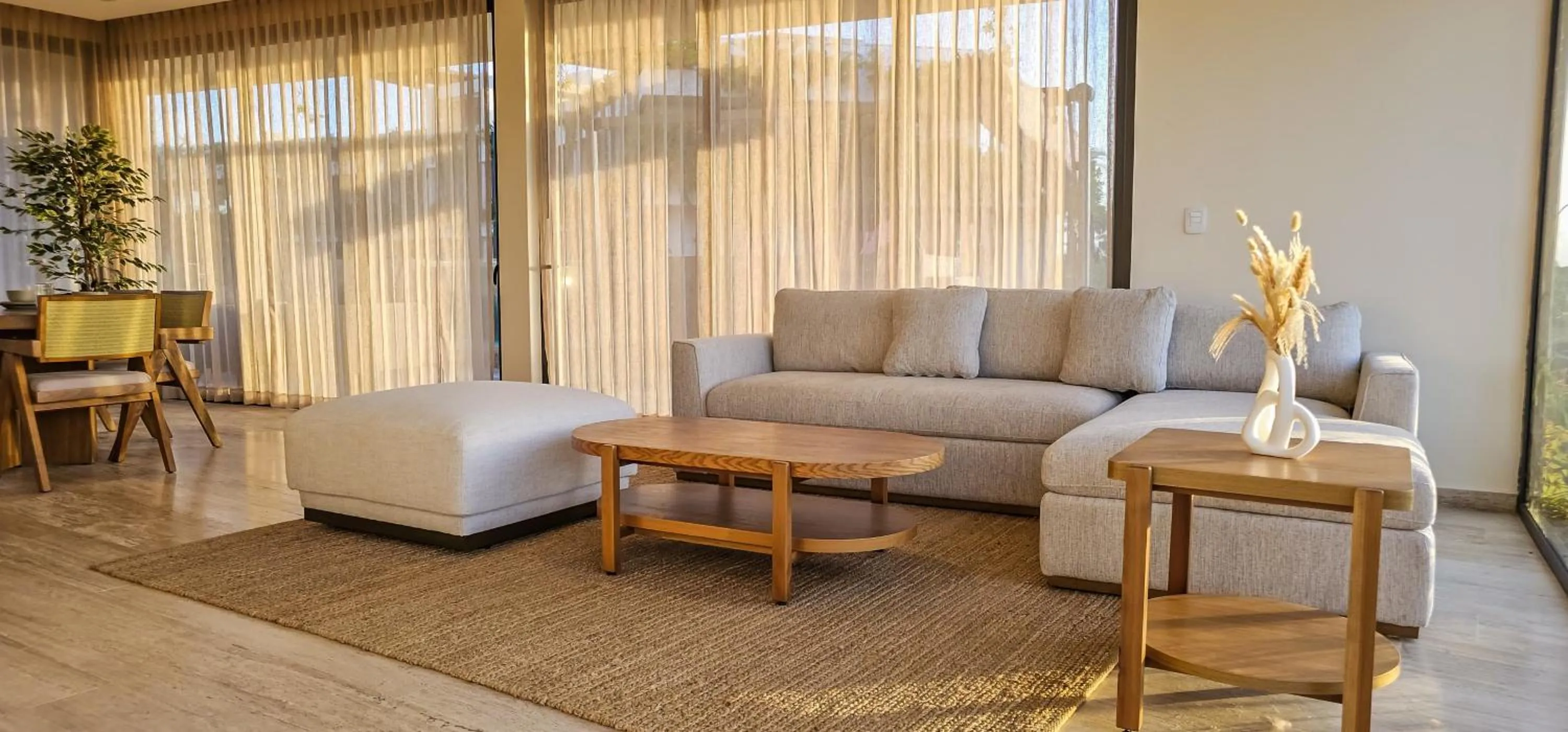 Living room in Luxury Apartment at Mistiq Temple I Tulum