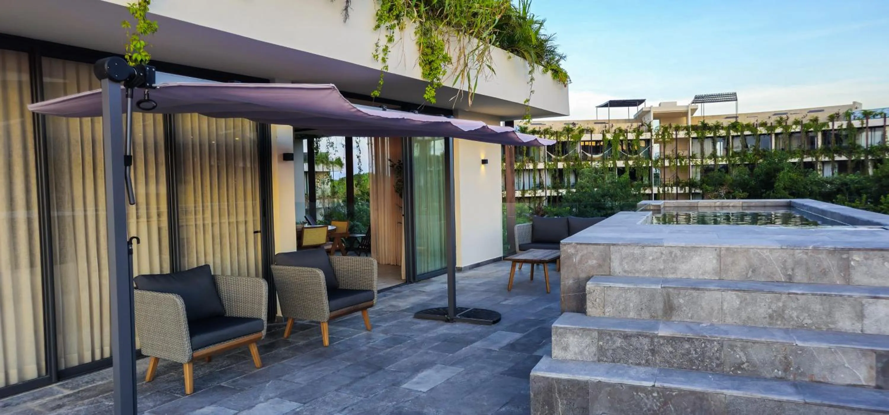 Balcony/Terrace in Luxury Apartment at Mistiq Temple I Tulum