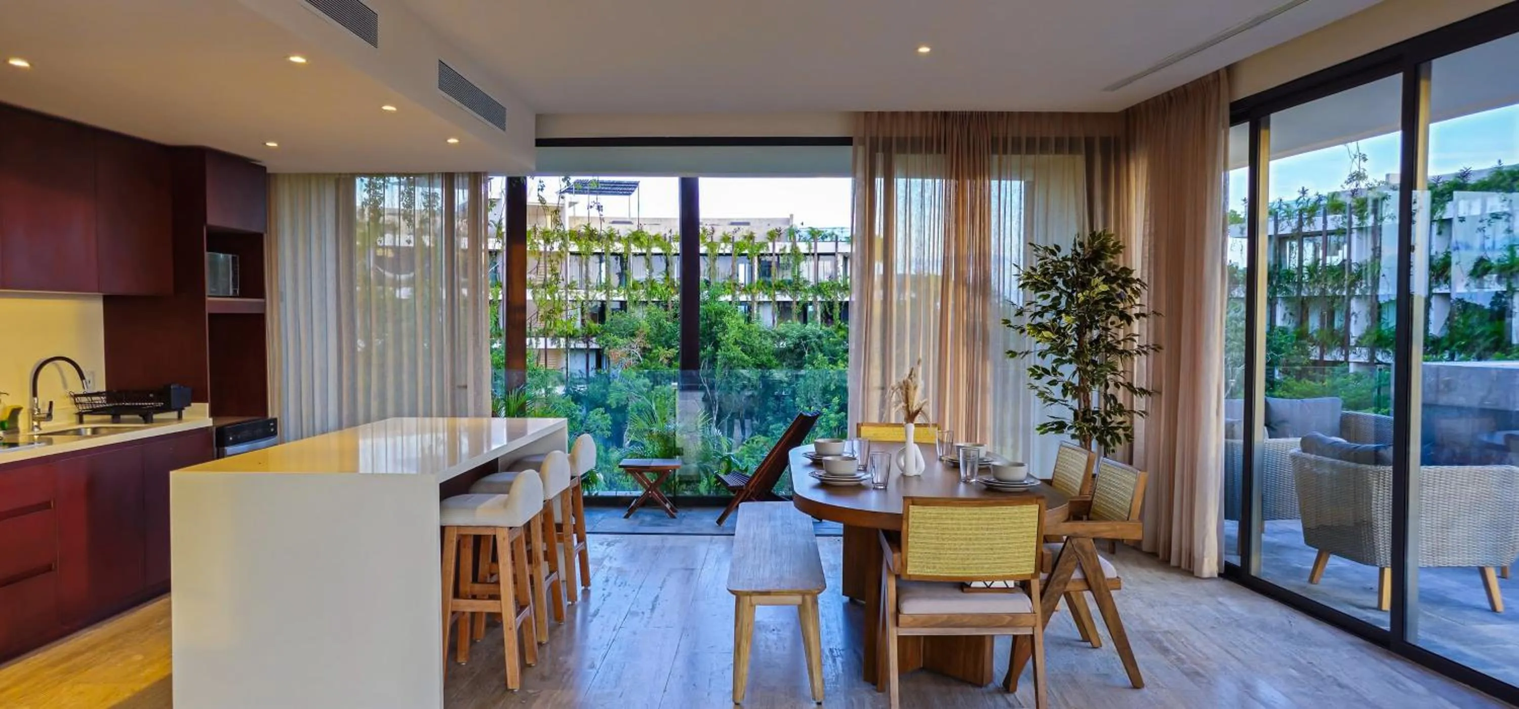 Dining area in Luxury Apartment at Mistiq Temple I Tulum