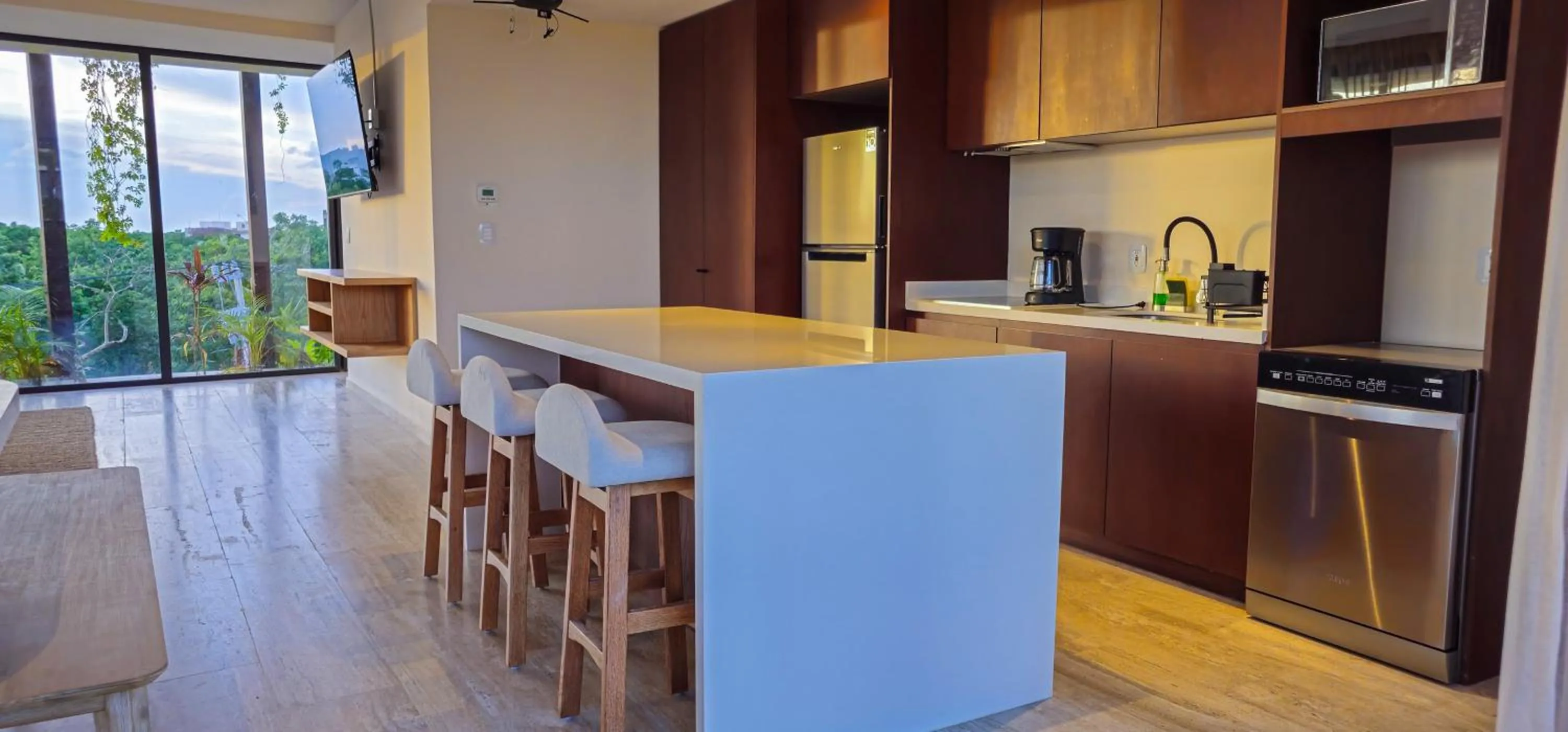 Kitchen or kitchenette in Luxury Apartment at Mistiq Temple I Tulum