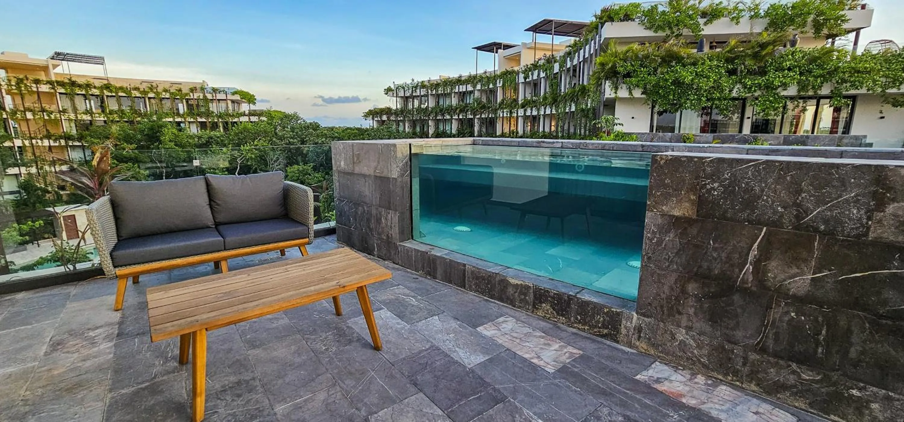 Pool view in Luxury Apartment at Mistiq Temple I Tulum