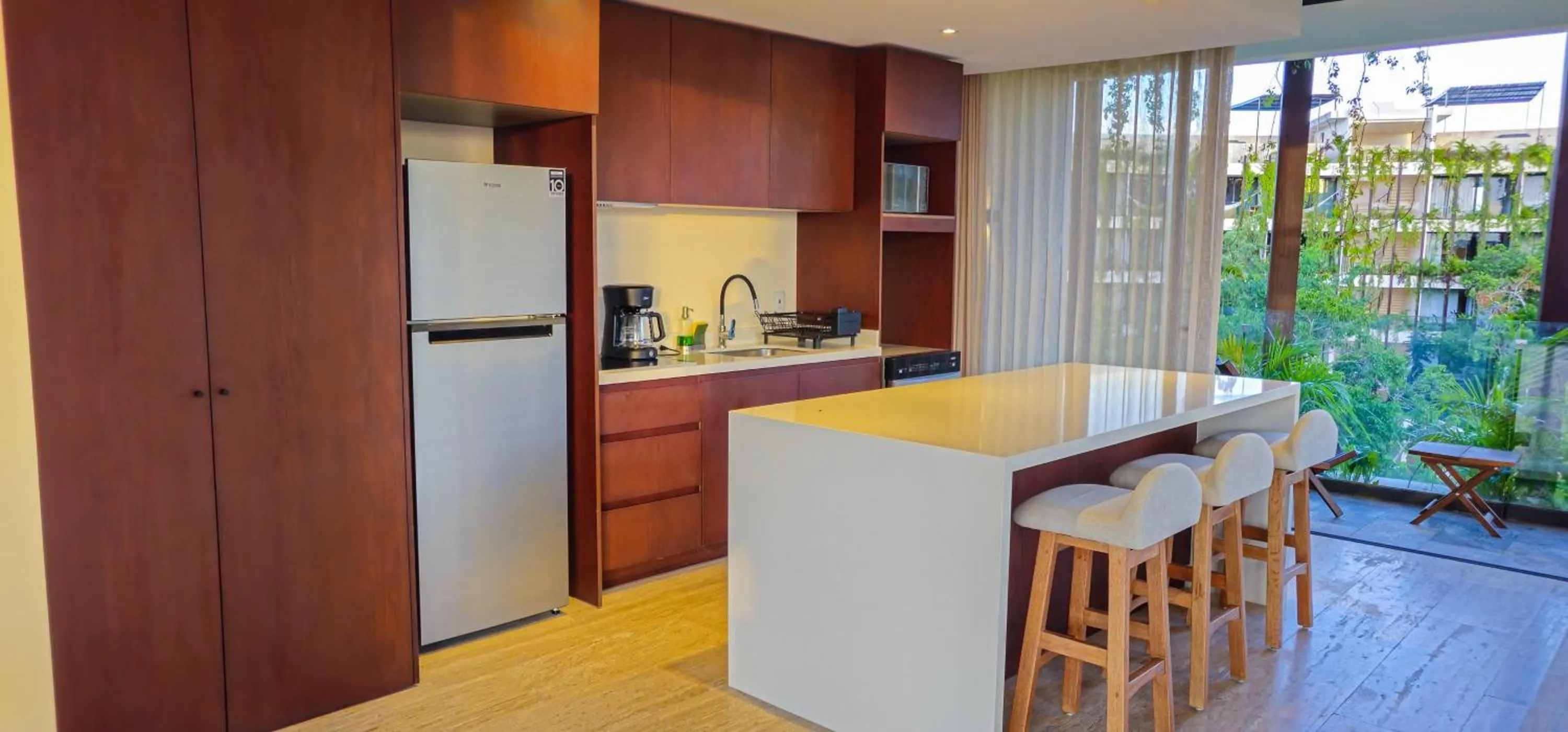 Kitchen or kitchenette in Luxury Apartment at Mistiq Temple I Tulum