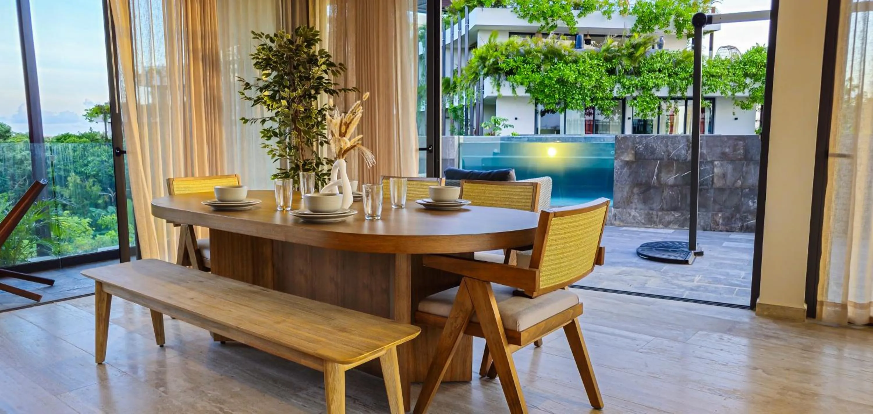 Dining area in Luxury Apartment at Mistiq Temple I Tulum