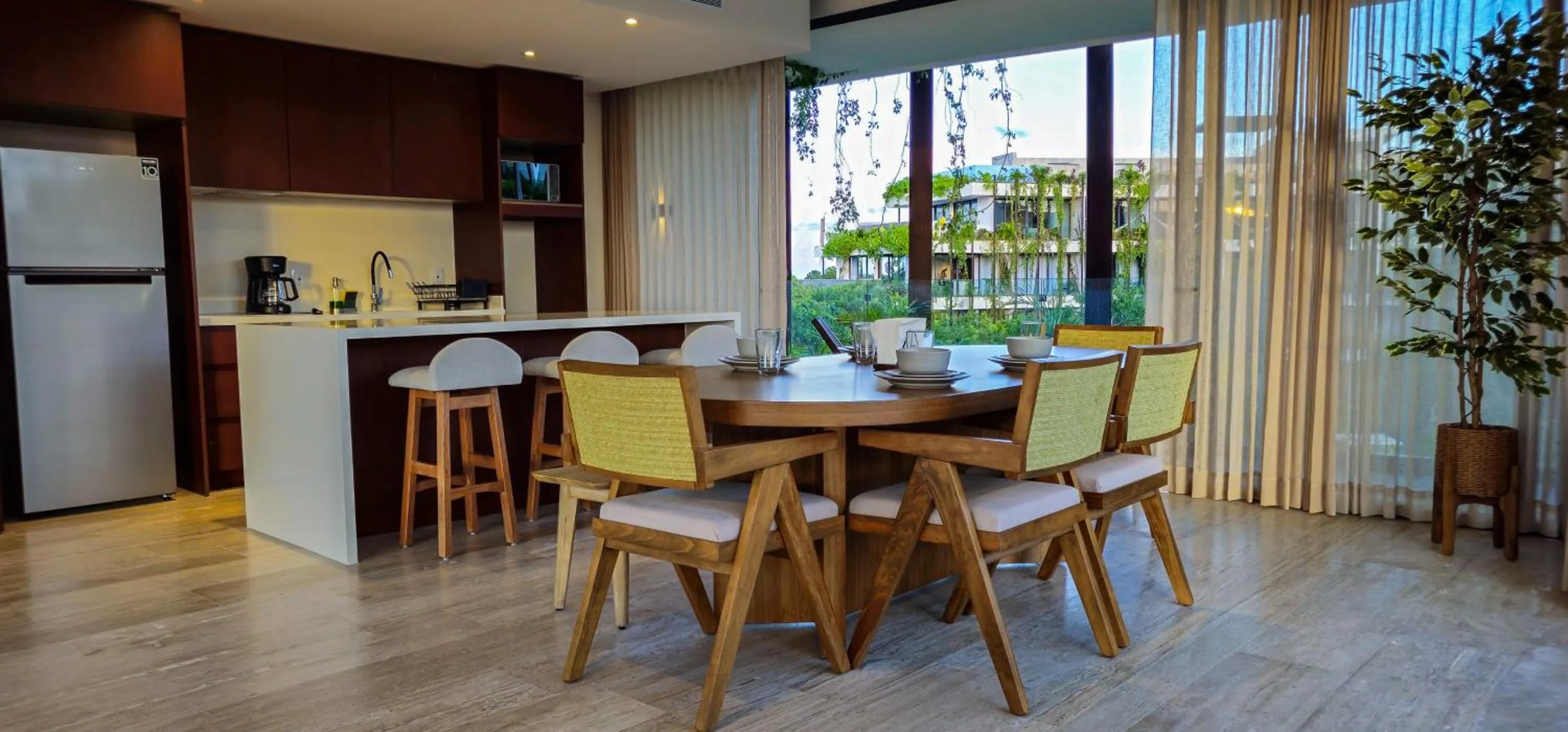 Kitchen or kitchenette in Luxury Apartment at Mistiq Temple I Tulum