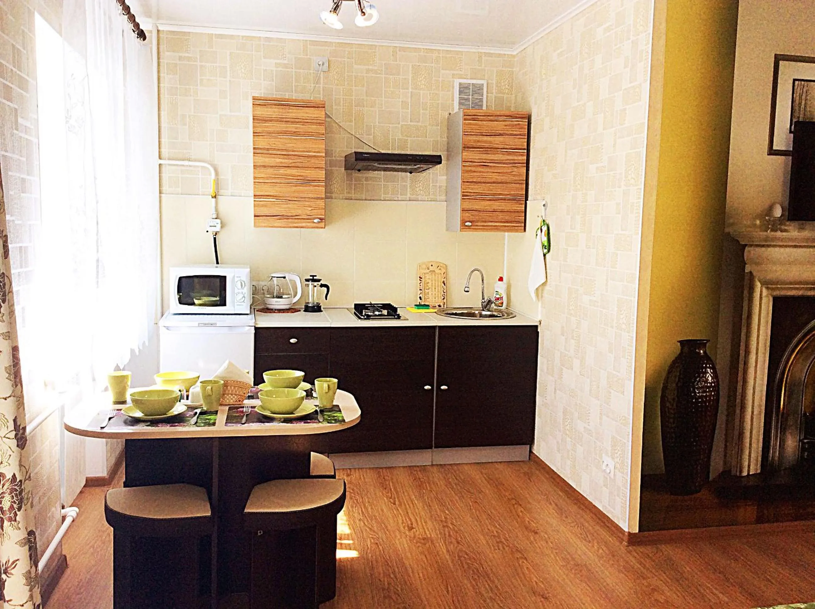 Kitchen or kitchenette in Bishkek House Apartament 2