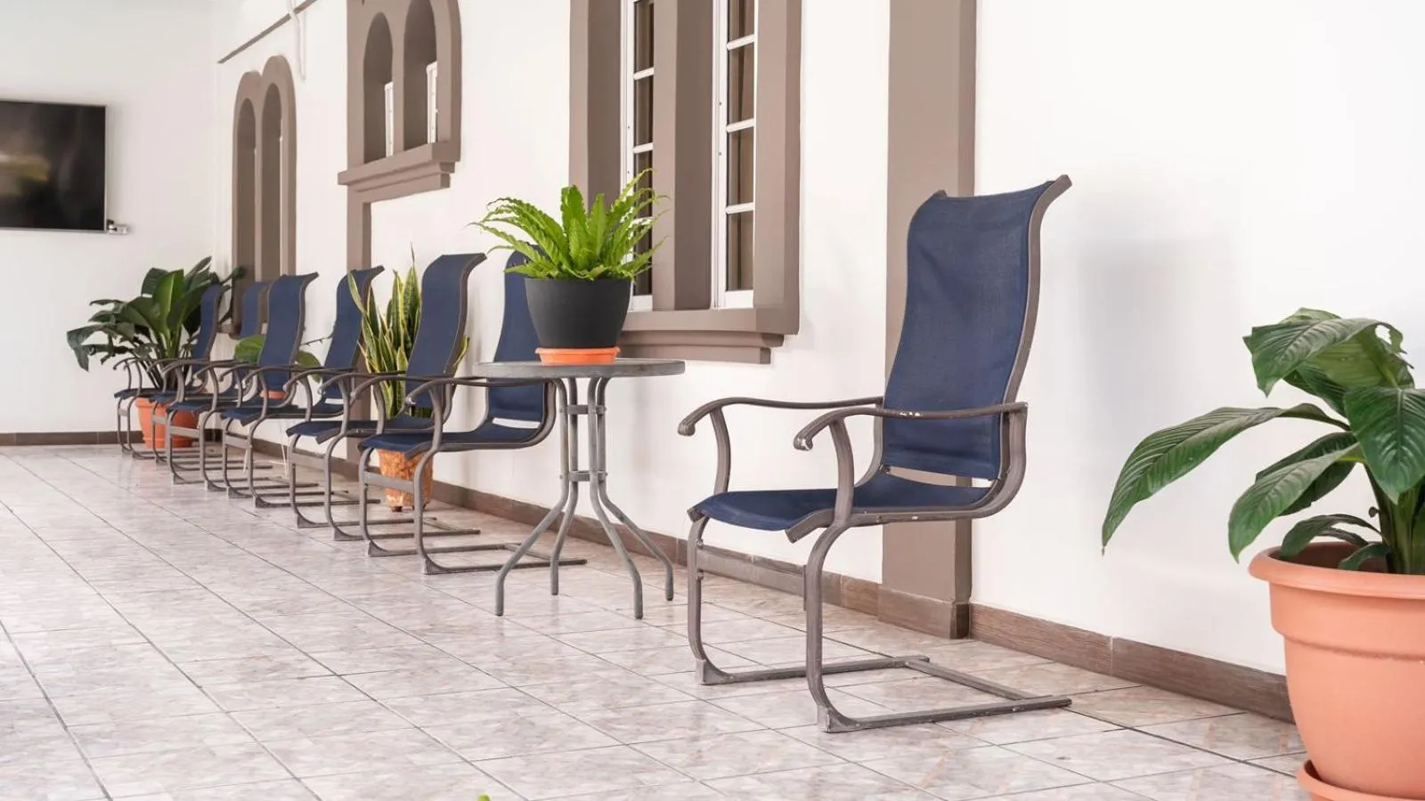 Seating area in Hotel Boutique Nueva Valladolid