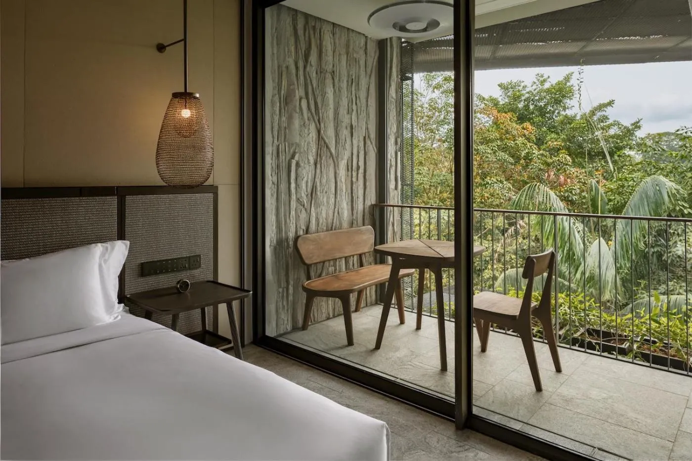 Bed in Mandai Rainforest Resort by Banyan Tree