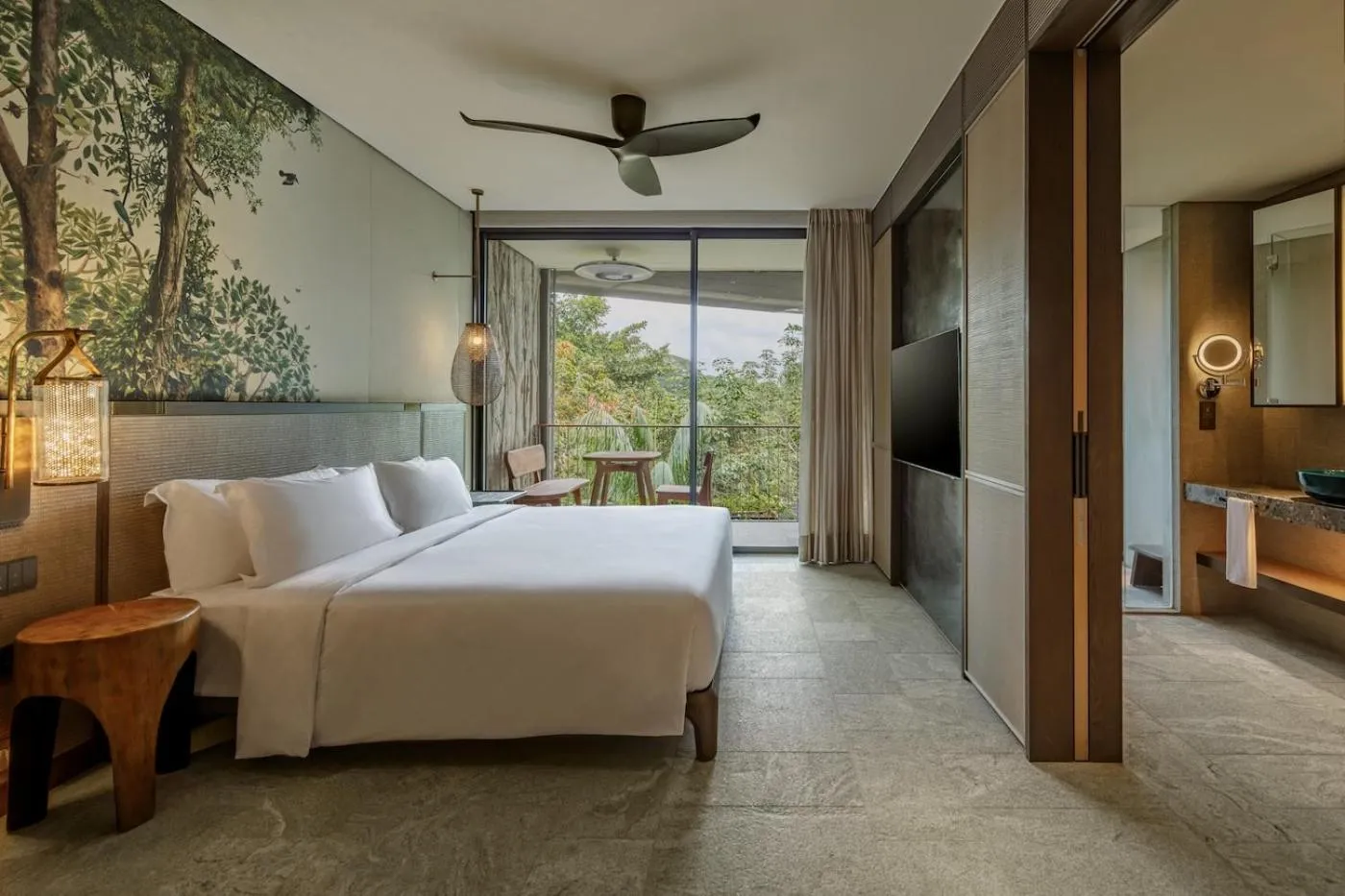 Bed in Mandai Rainforest Resort by Banyan Tree