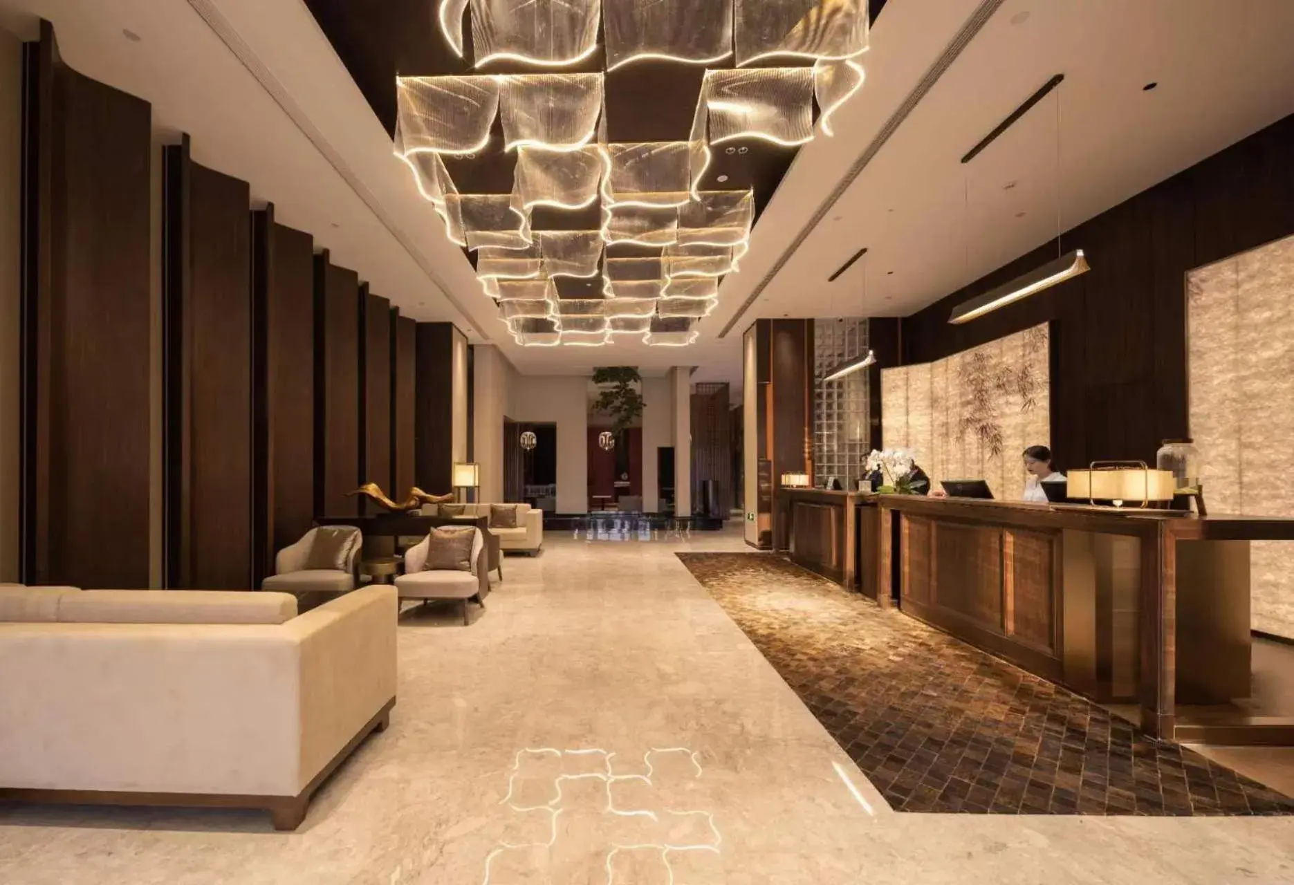 Lobby or reception in Maison New Century Hotel Cixi Hangzhou Bay Lobby or reception in Maison New Century Hotel Cixi Hangzhou Bay