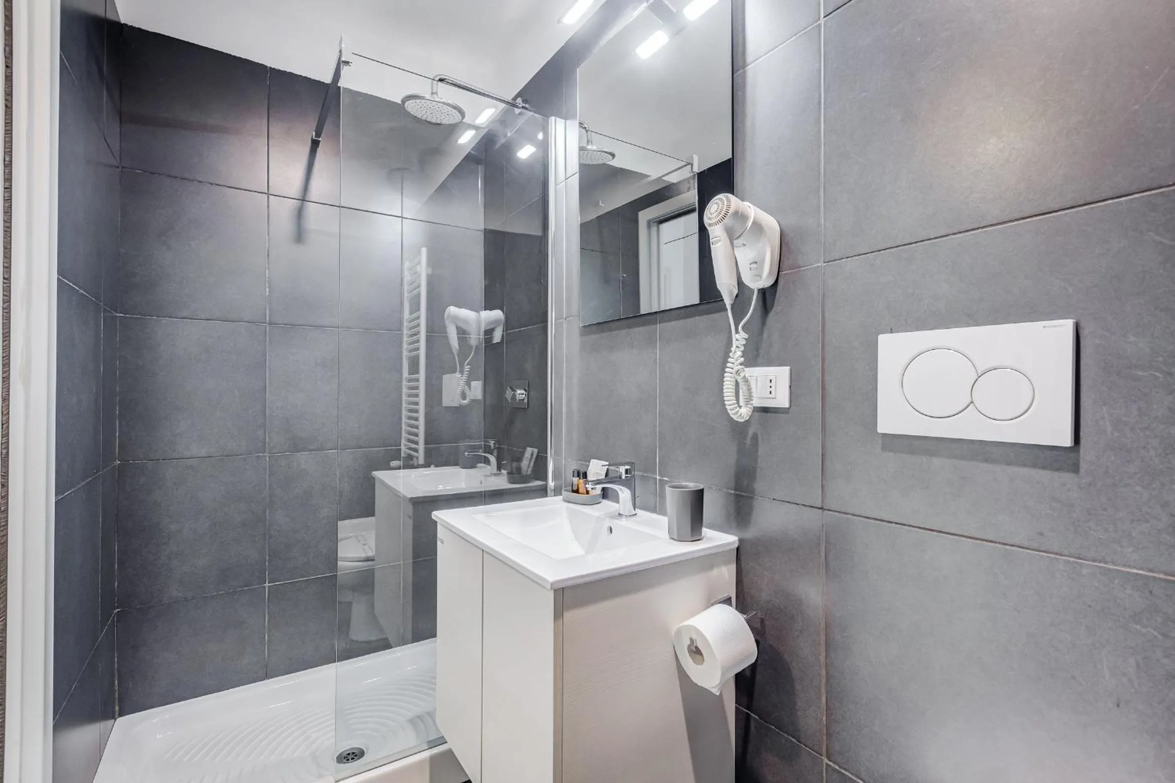 Shower in The Upper Suites