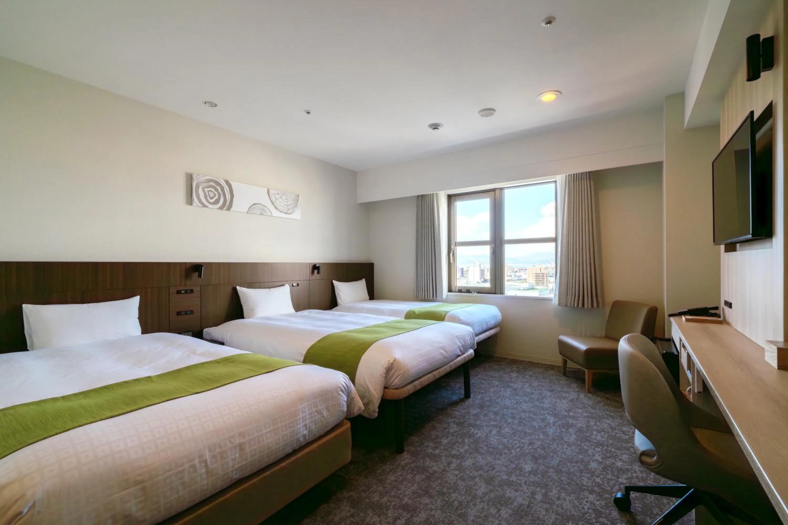 Bed in Hotel Enoe Hakodate