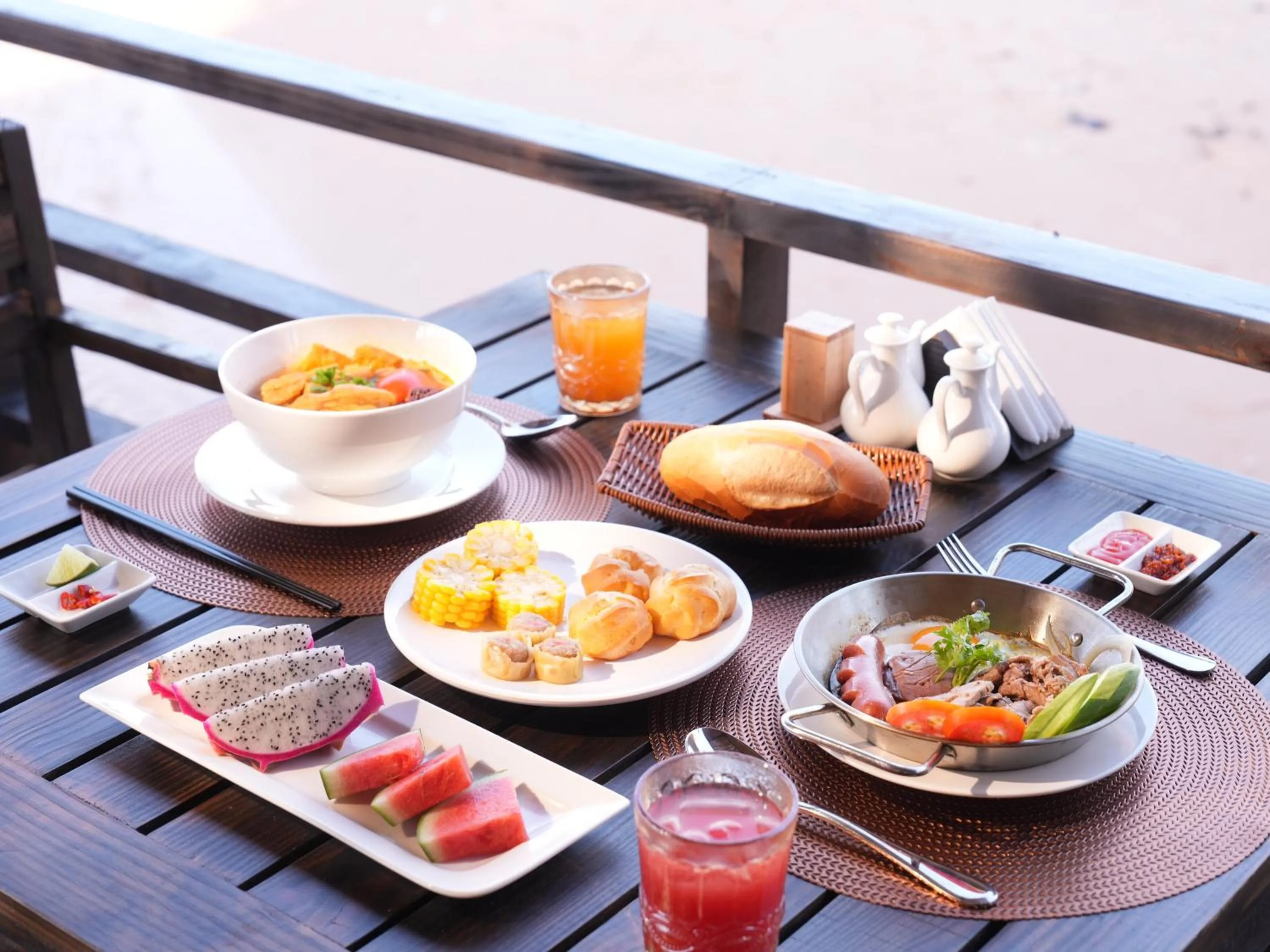 Breakfast in De' Tuva Resort Mui Ne