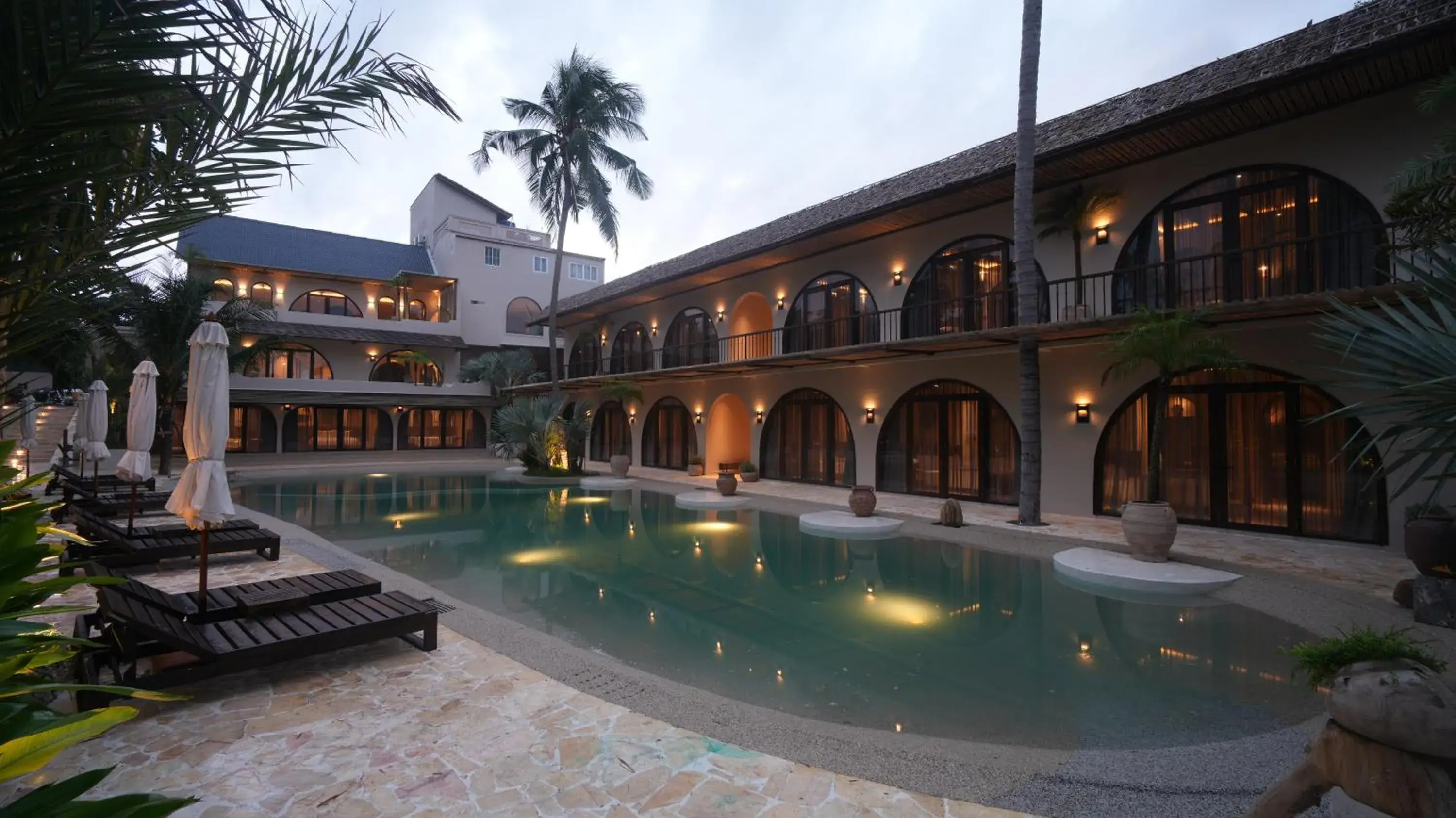 Pool view in De' Tuva Resort Mui Ne Pool view in De' Tuva Resort Mui Ne