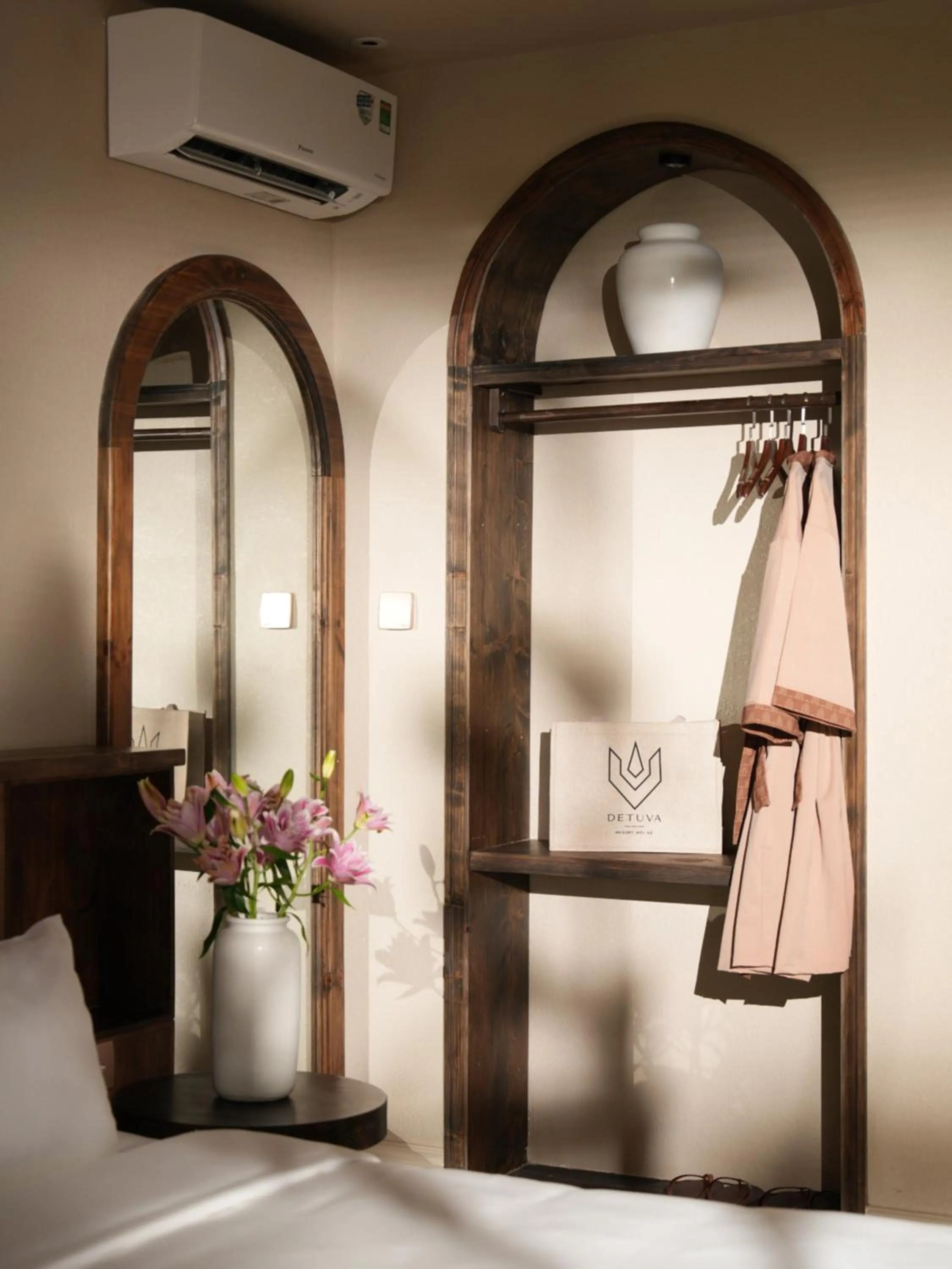 wardrobe in De' Tuva Resort Mui Ne