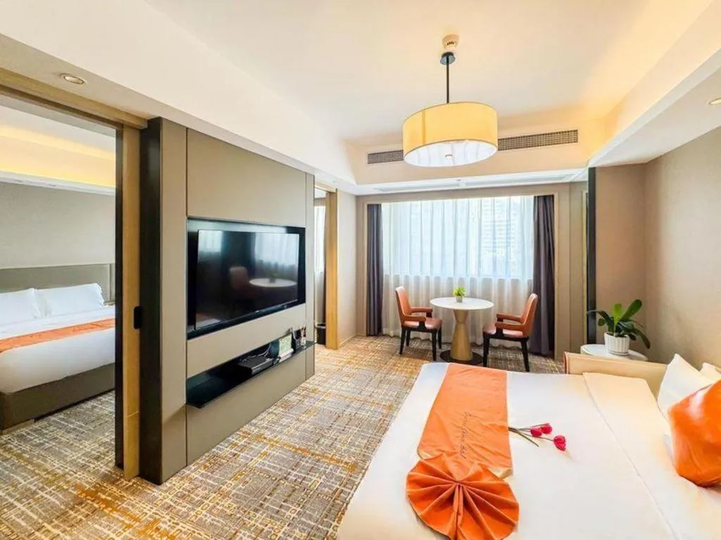 Bed in Overseas Chinese Hotel