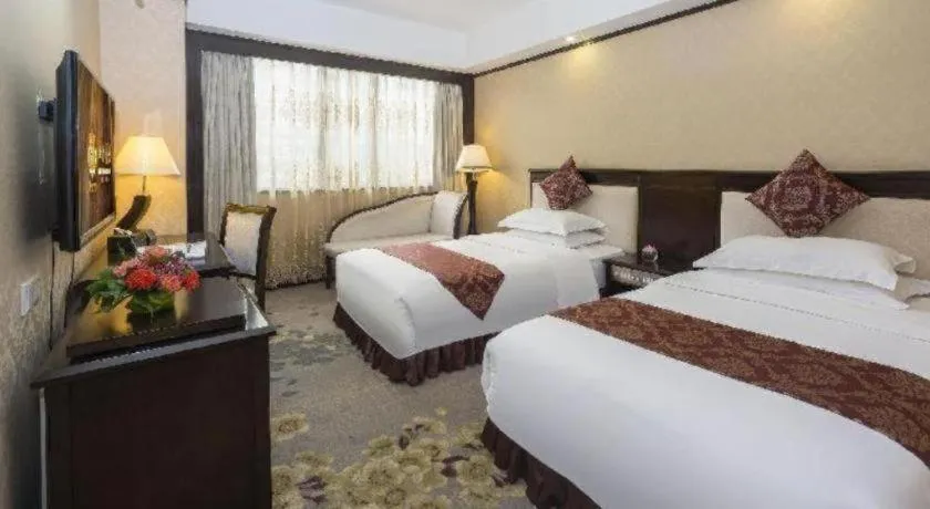 Bed in Overseas Chinese Hotel