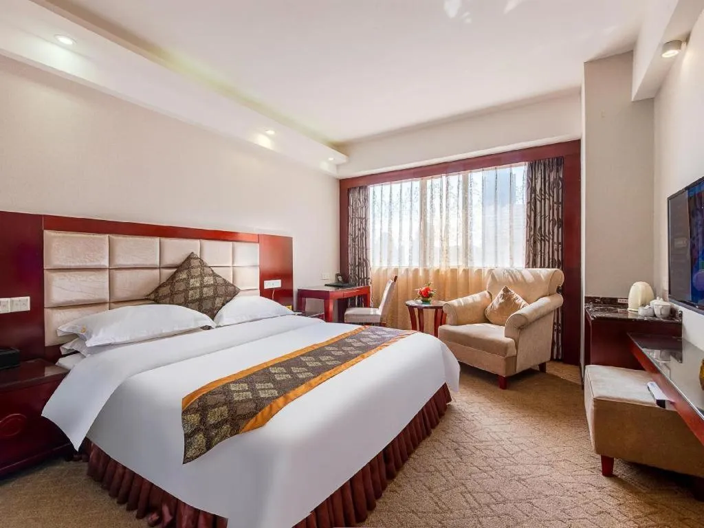 Bed in Overseas Chinese Hotel