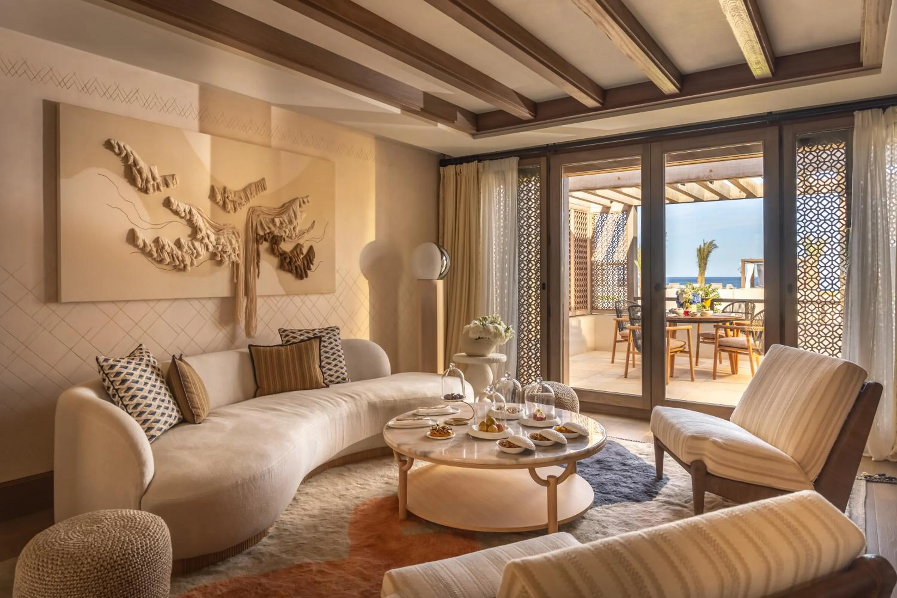 Living room in Royal Mansour Tamuda Bay