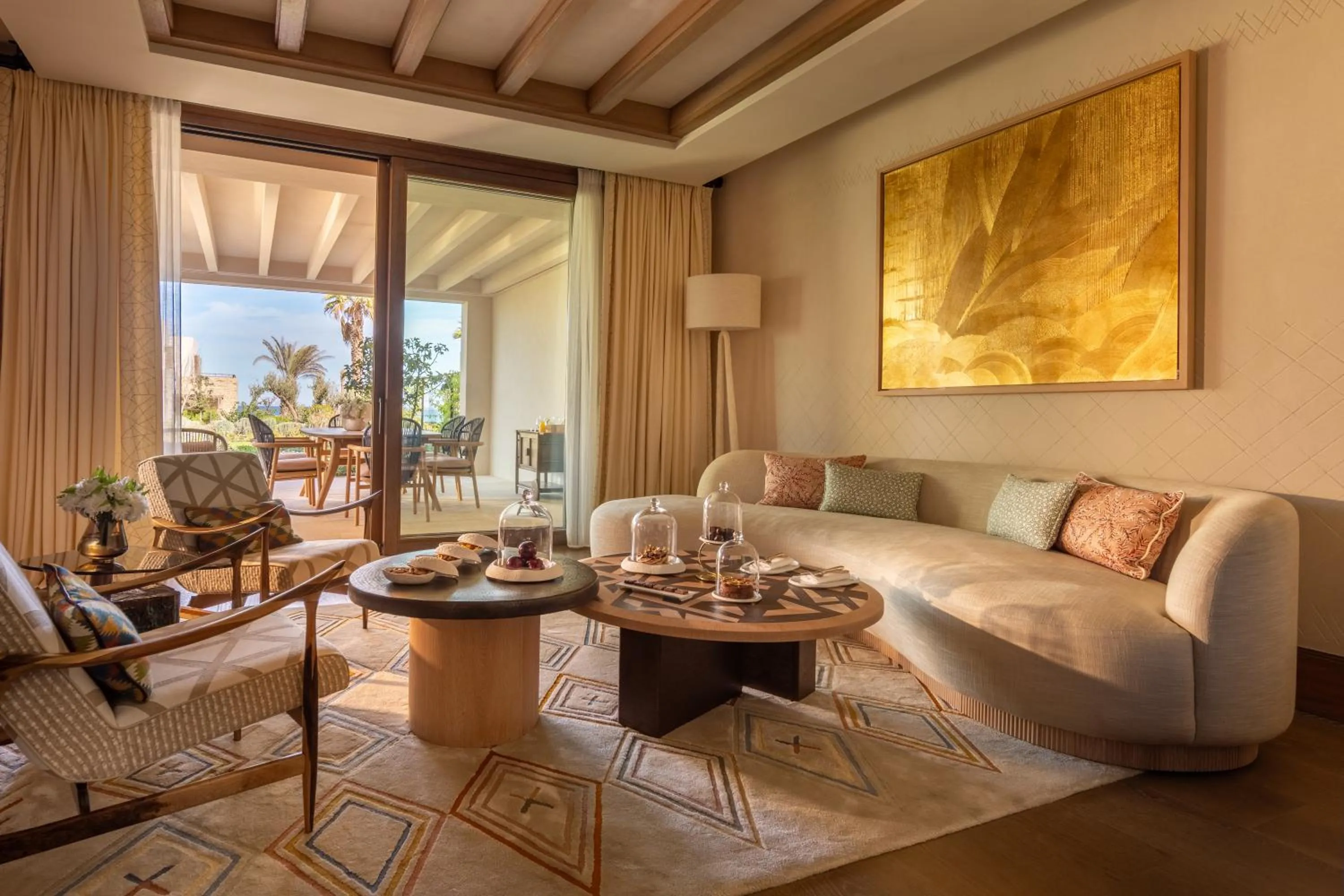 Living room in Royal Mansour Tamuda Bay