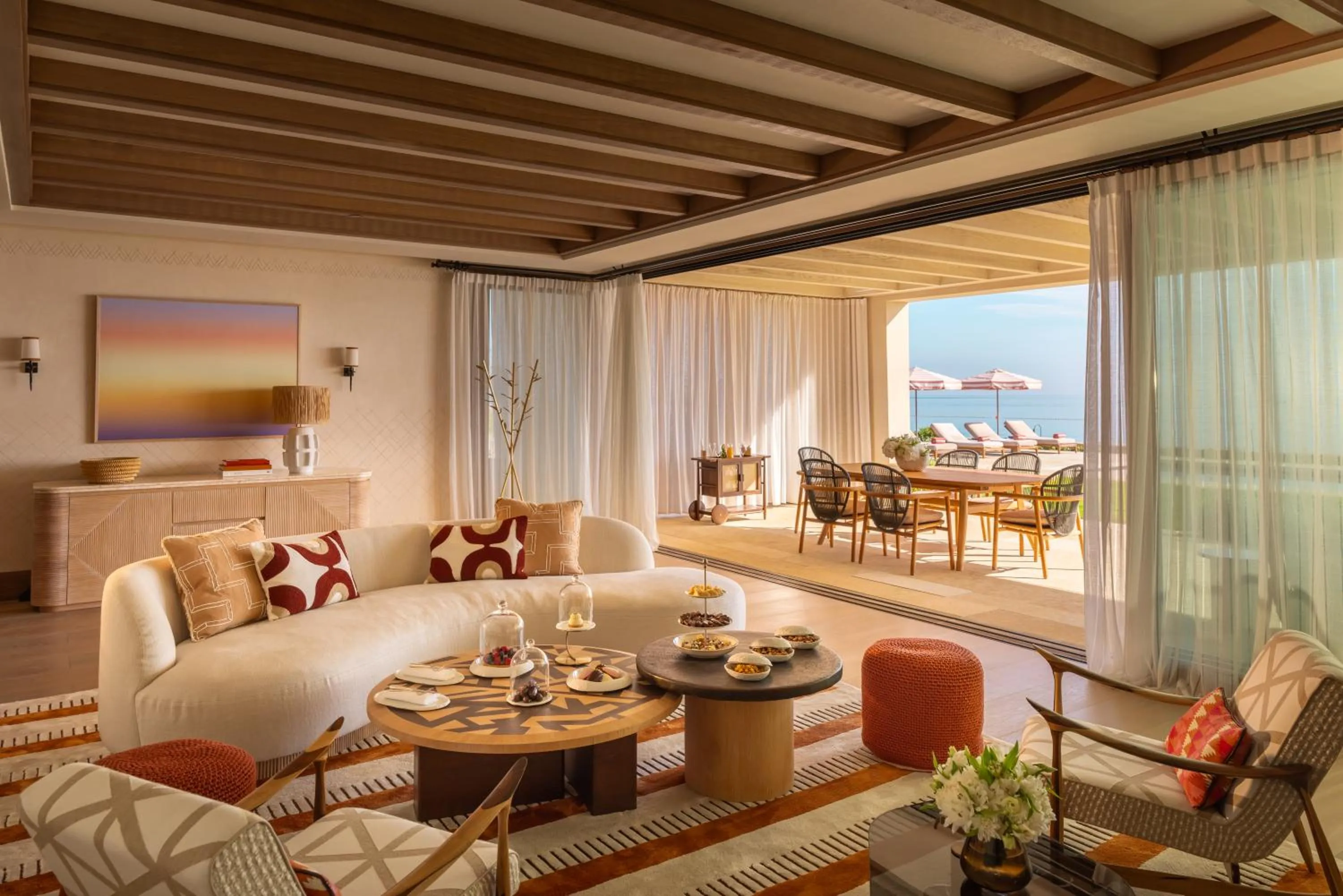 Living room in Royal Mansour Tamuda Bay