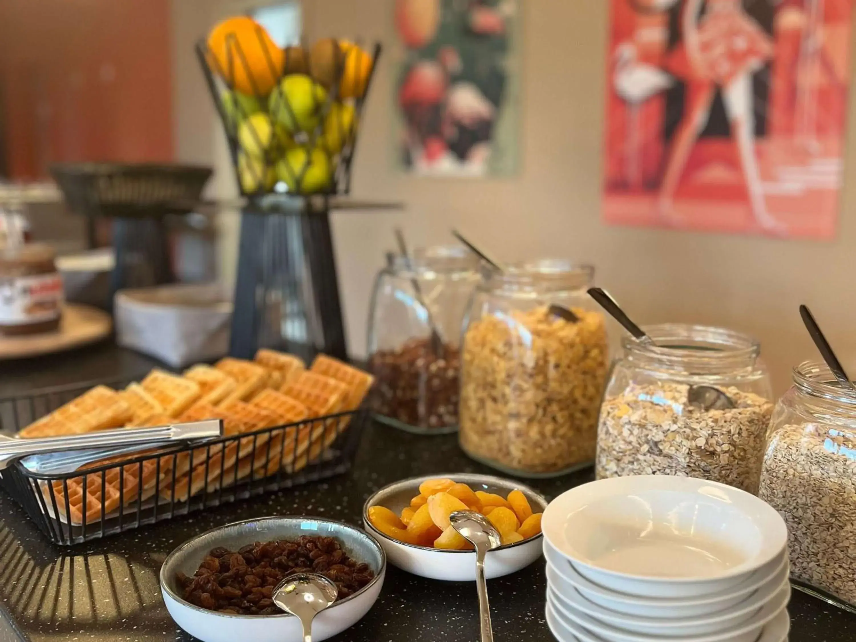 Breakfast in Ibis Budget Porte de Camargue Breakfast in Ibis Budget Porte de Camargue