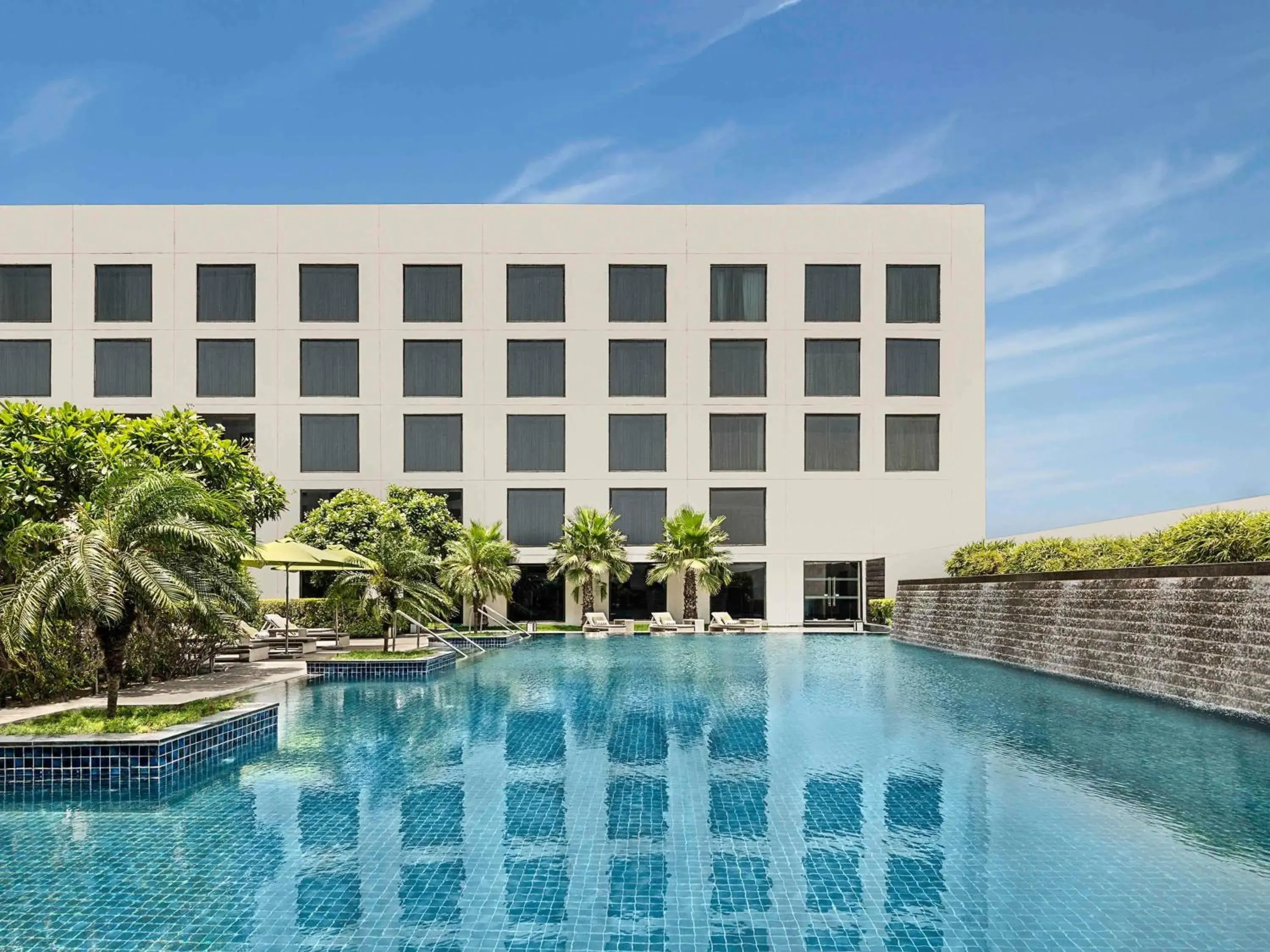 Pool view in Pullman New Delhi Aerocity Pool view in Pullman New Delhi Aerocity