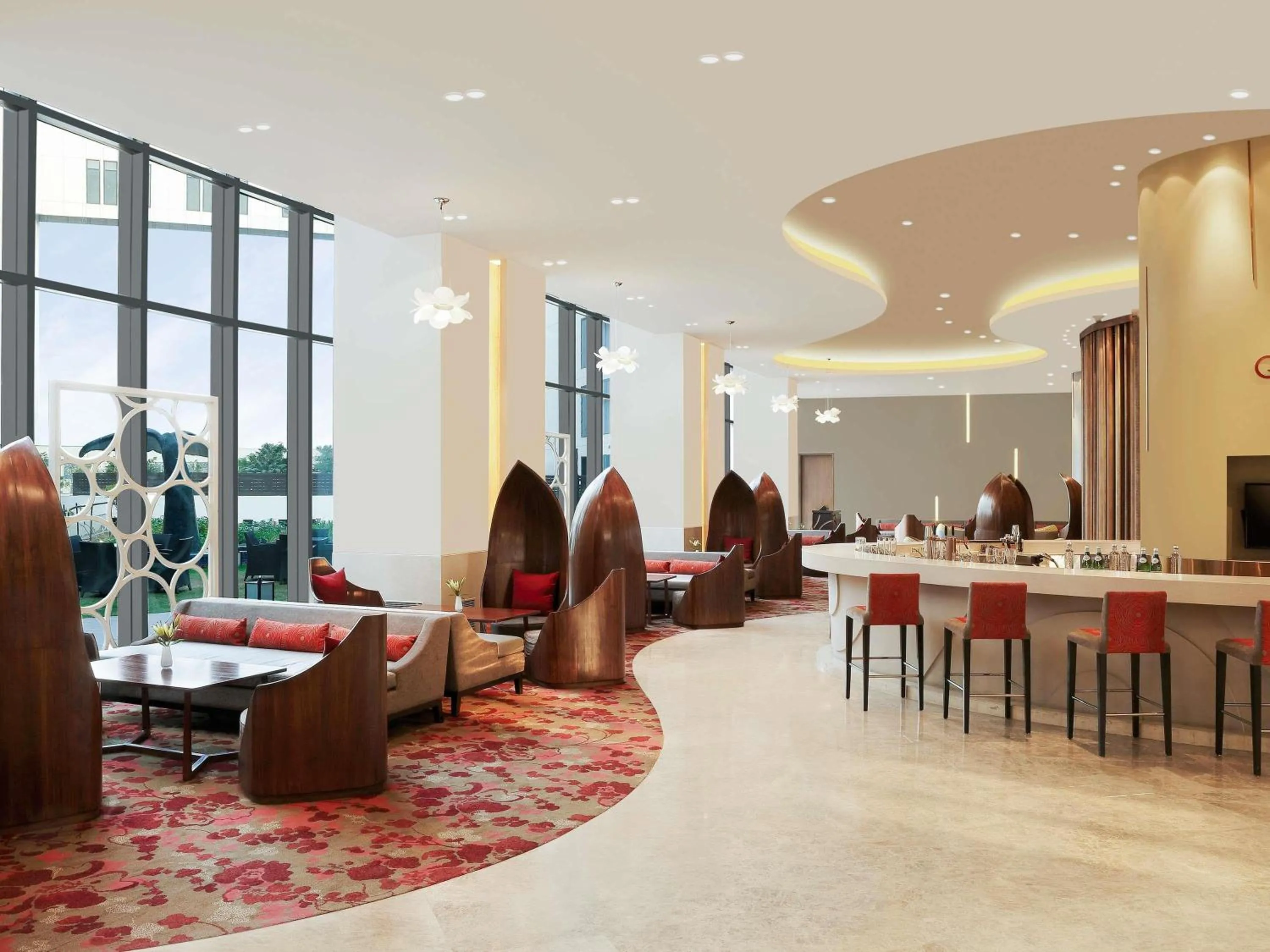 Lounge or bar in Novotel New Delhi Aerocity