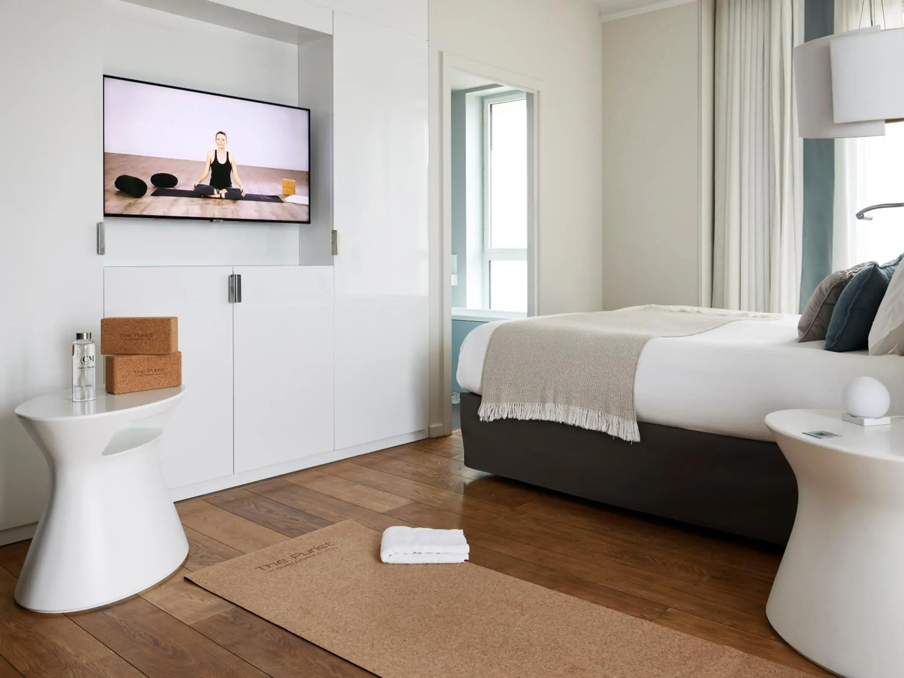 Deluxe Queen Room with Queen or Two Single Beds and Sea or Port View in Cures Marines Hotel Thalasso & Spa Trouville - MGallery Collection Deluxe Queen Room with Queen or Two Single Beds and Sea or Port View in Cures Marines Hotel Thalasso & Spa Trouville - MGallery Collection