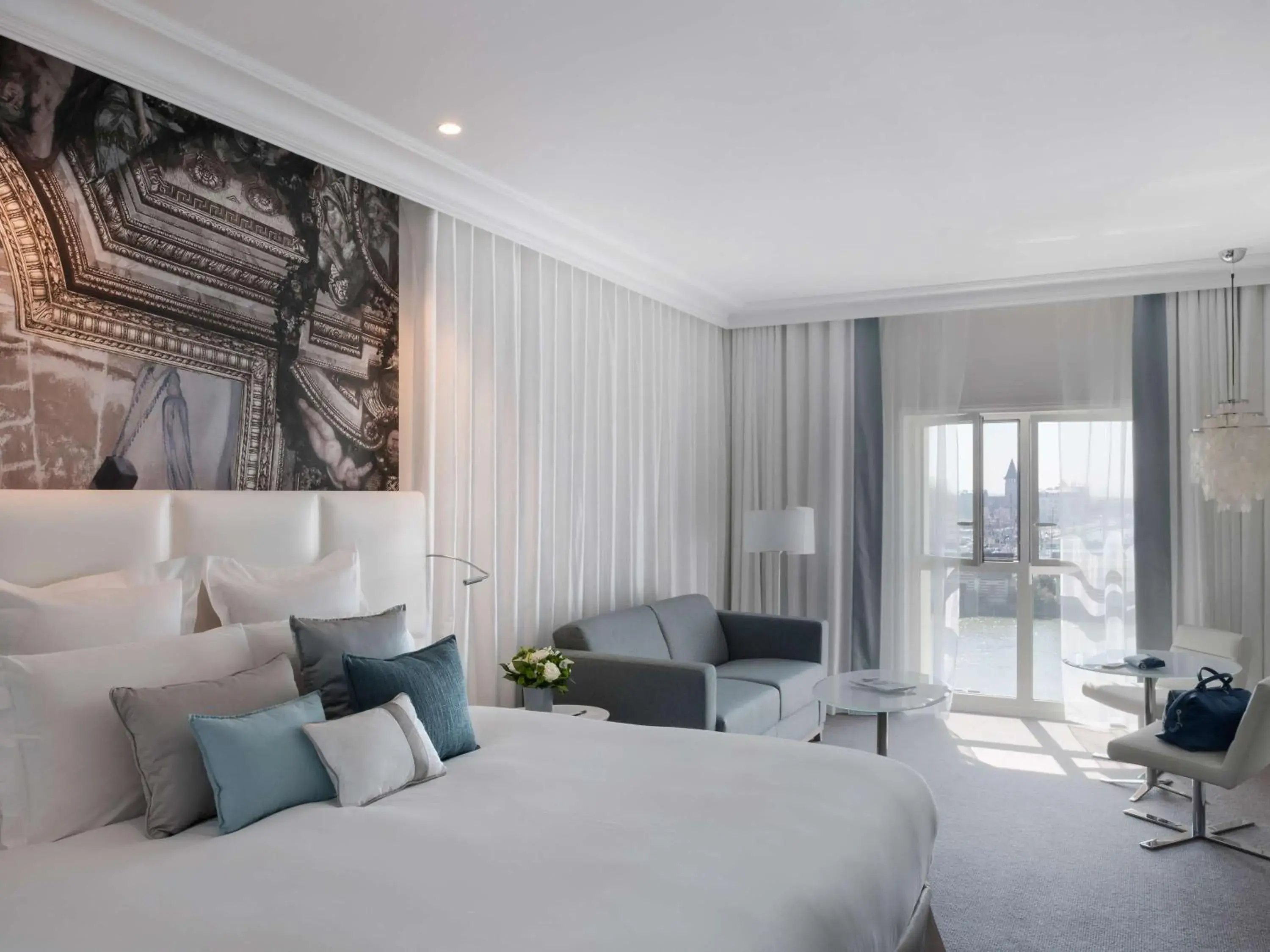 Bedroom, Bed in Cures Marines Hotel Thalasso & Spa Trouville - MGallery Collection Bedroom, Bed in Cures Marines Hotel Thalasso & Spa Trouville - MGallery Collection