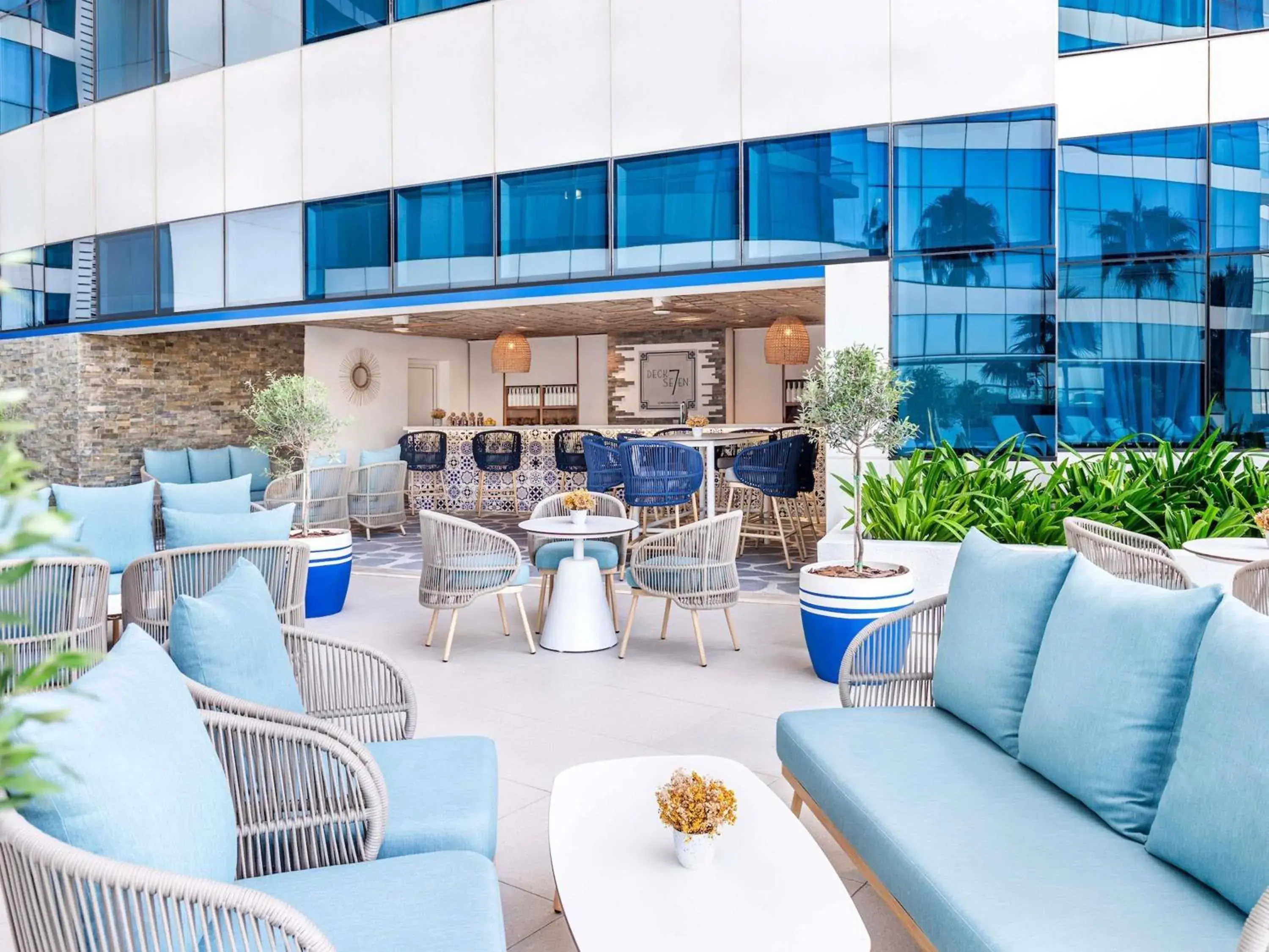 Pool view in Adagio Premium Dubai Al Barsha Pool view in Adagio Premium Dubai Al Barsha