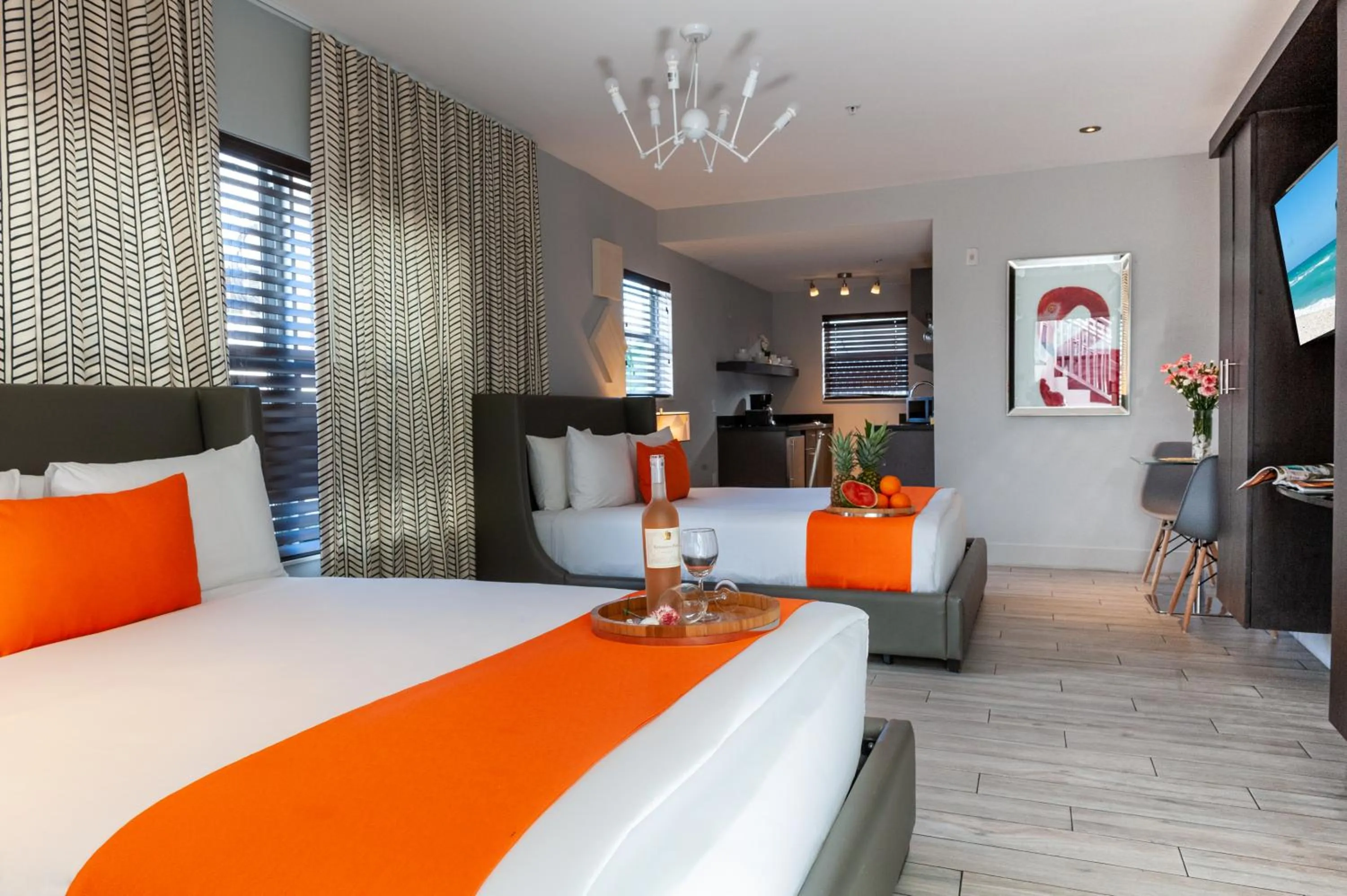 Bed in Seaside All Suites Hotel