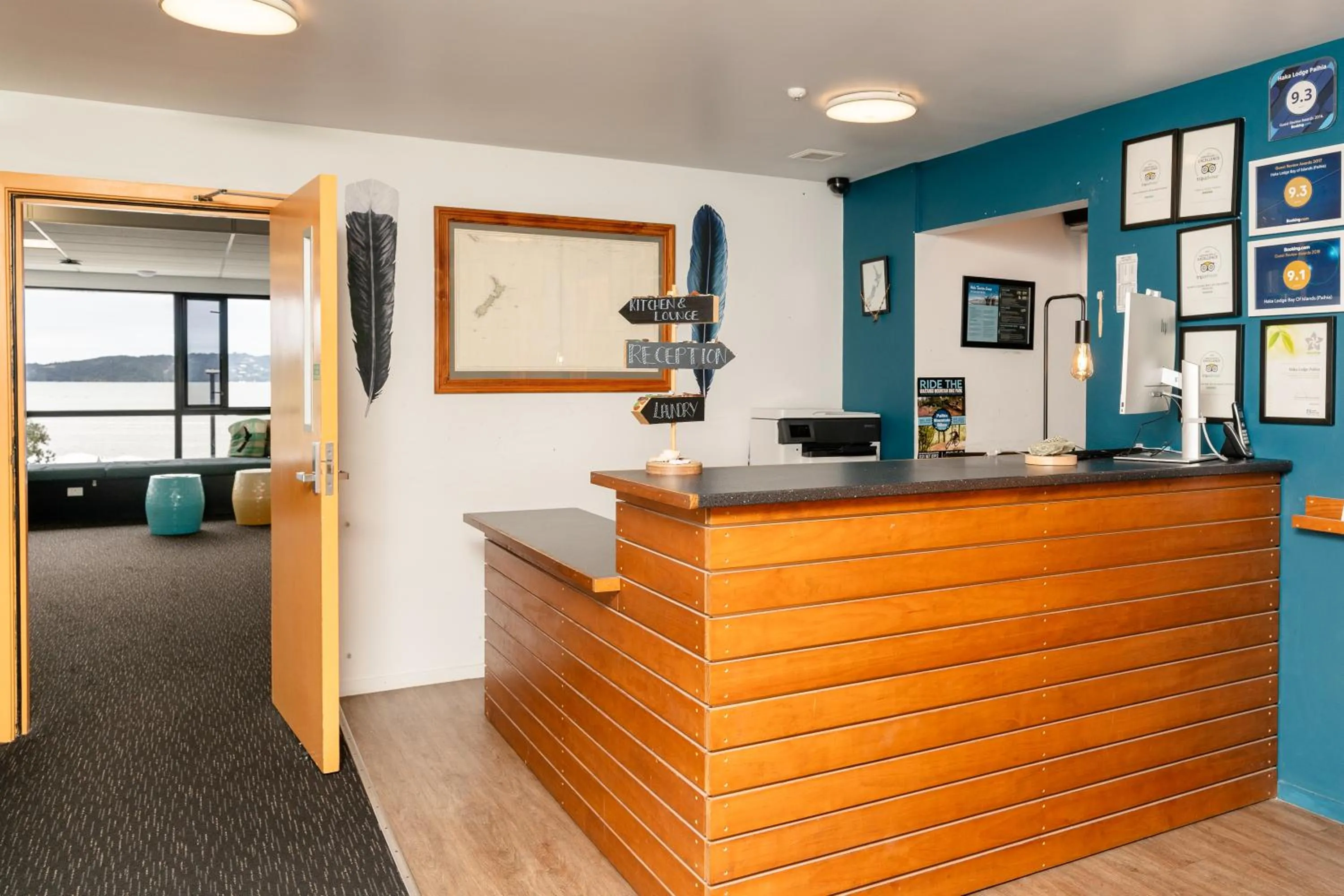 Lobby or reception in Haka House Bay of Islands