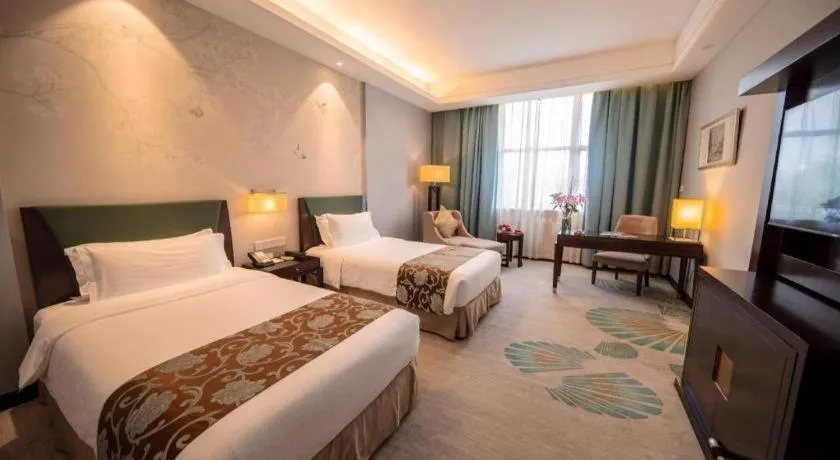 Bed in Jin Jiang Nanjing Hotel