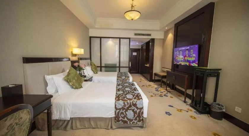 Bed in Jin Jiang Nanjing Hotel