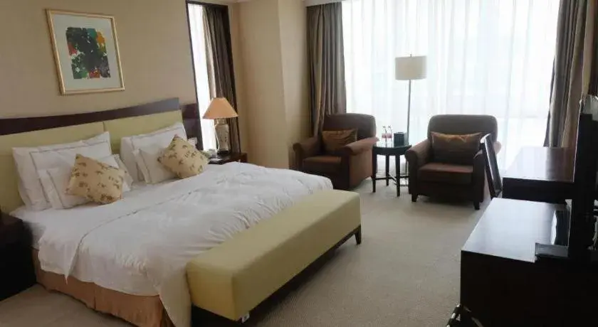 Bed in Beijing Jinjiang Fuyuan Hotel Bed in Beijing Jinjiang Fuyuan Hotel
