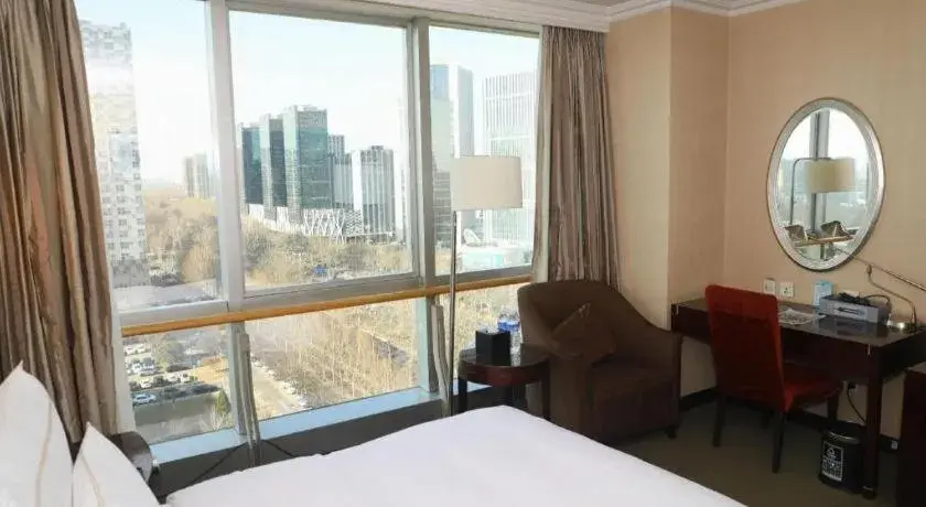 Bed in Beijing Jinjiang Fuyuan Hotel Bed in Beijing Jinjiang Fuyuan Hotel