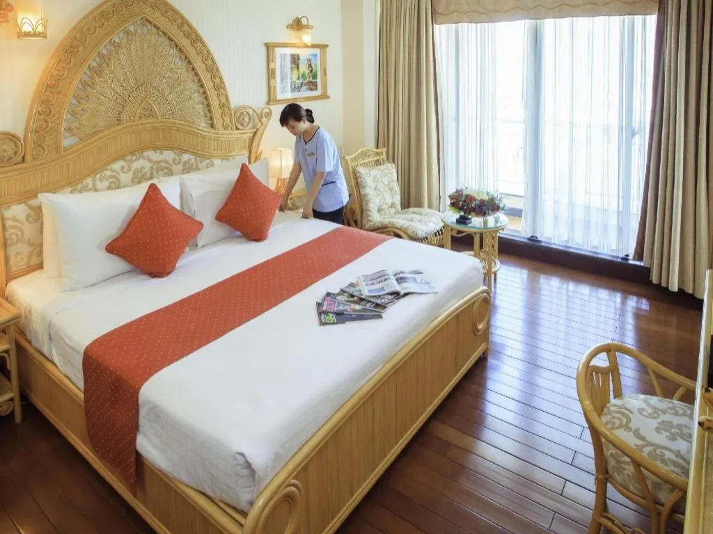 Bed in Senriver Hotel