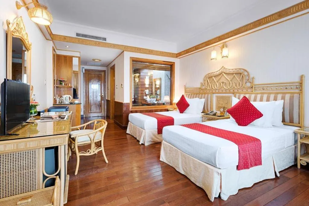 Bed in Senriver Hotel