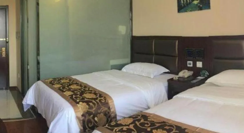 Bed in GreenTree Alliance Beijing Tiantan DonGMEn Hotel