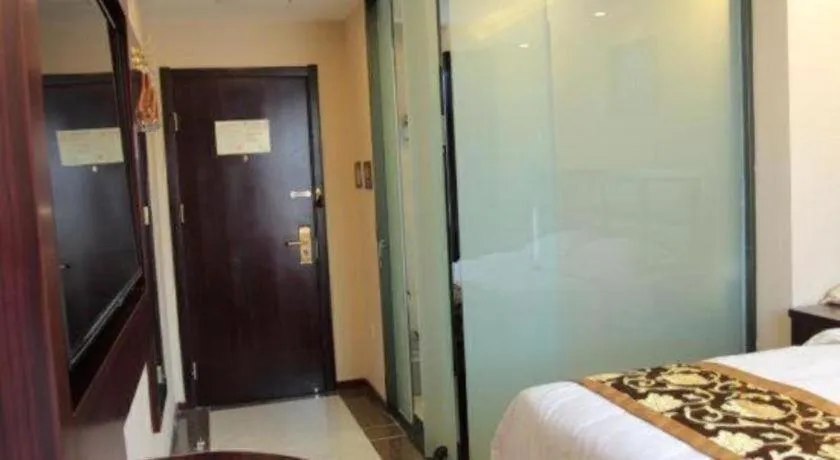 Bed in GreenTree Alliance Beijing Tiantan DonGMEn Hotel