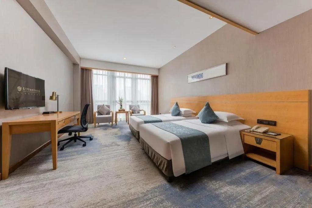 Bed in Fliport Hotel Xiamen Software Park