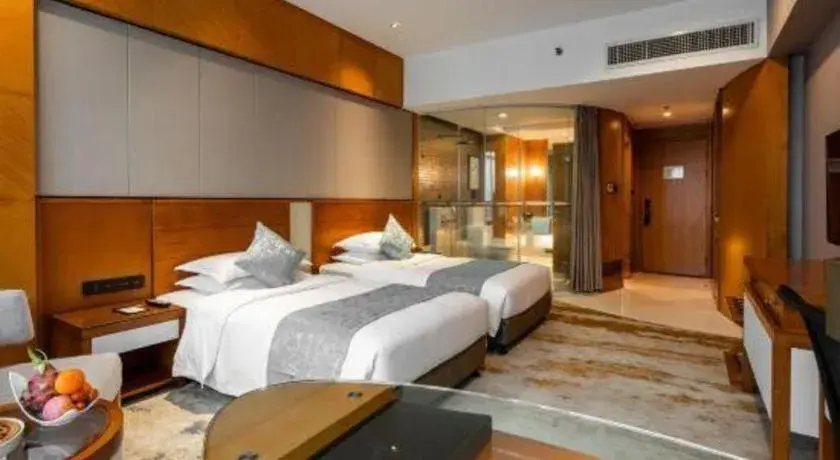 Bed in Fliport Hotel Xiamen Software Park Bed in Fliport Hotel Xiamen Software Park