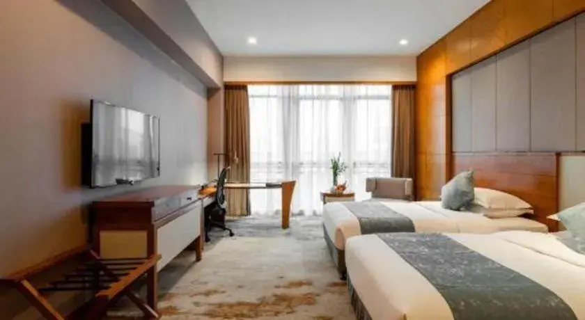 Bed in Fliport Hotel Xiamen Software Park Bed in Fliport Hotel Xiamen Software Park